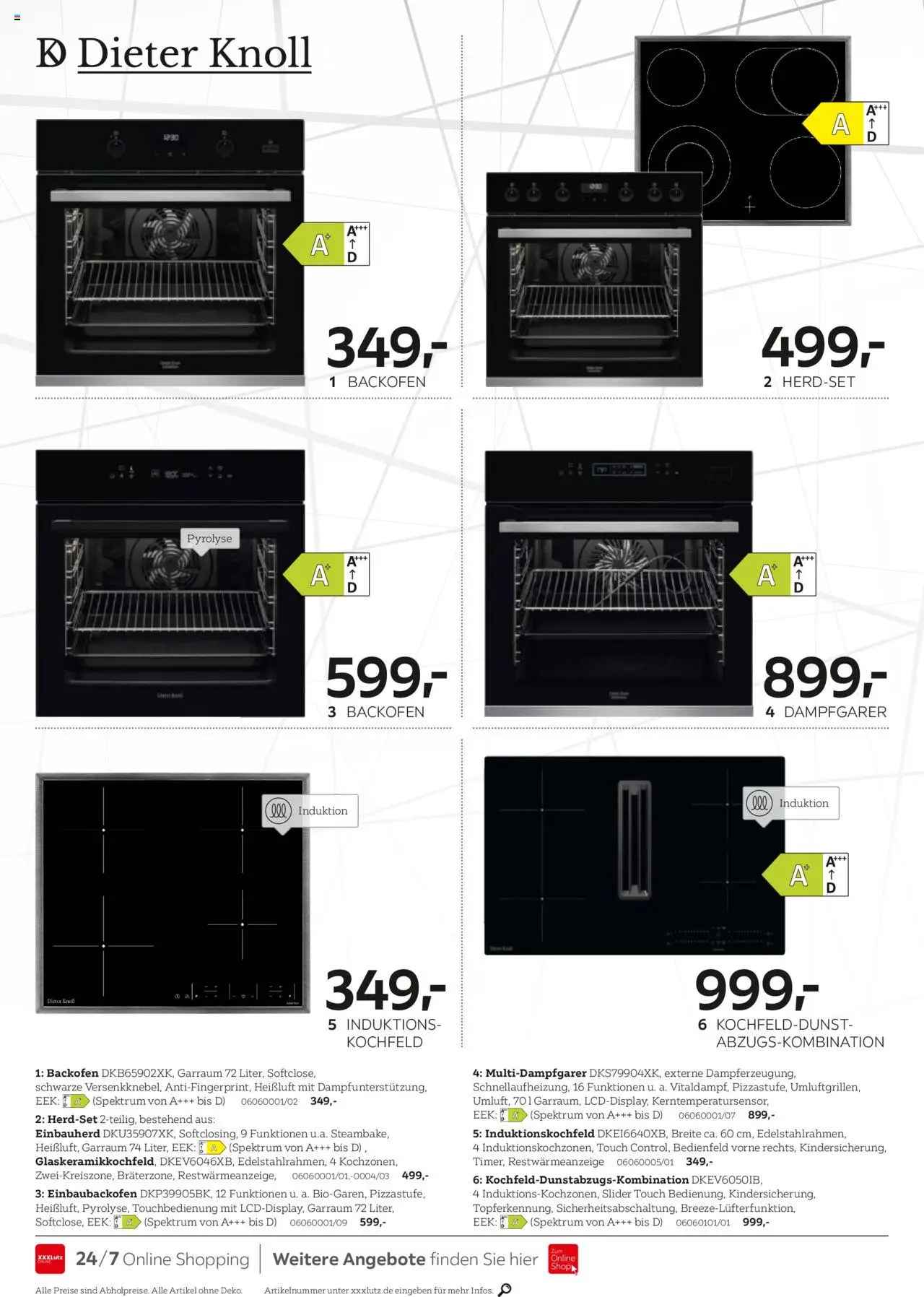 XXXL Lutz Nr. 1 bei Küchen - gültig ab dem 04.08.2025 | Seite: 8 | Produkte: Kochfeld, Backofen