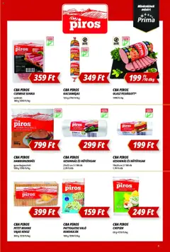 CBA Príma akciós ujság - amely érvényes a következő dátumtól: 12.06.2025 | Oldal: 5 | Termékek: Chipsek, Sonka, Popcorn, Felvágott