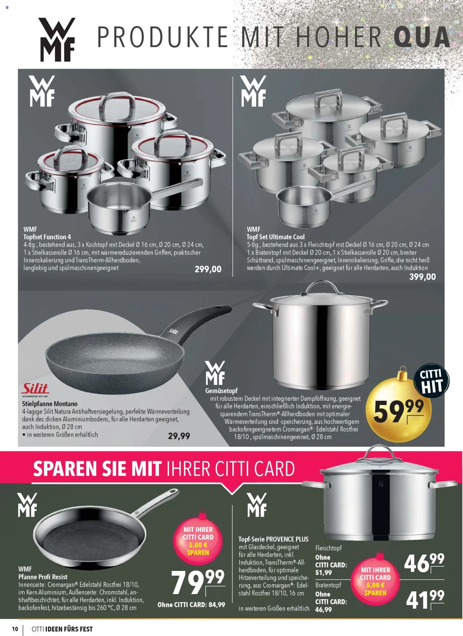 CITTI Markt  Ideen fürs Fest – gültig ab 26.11.2025 | Seite: 10