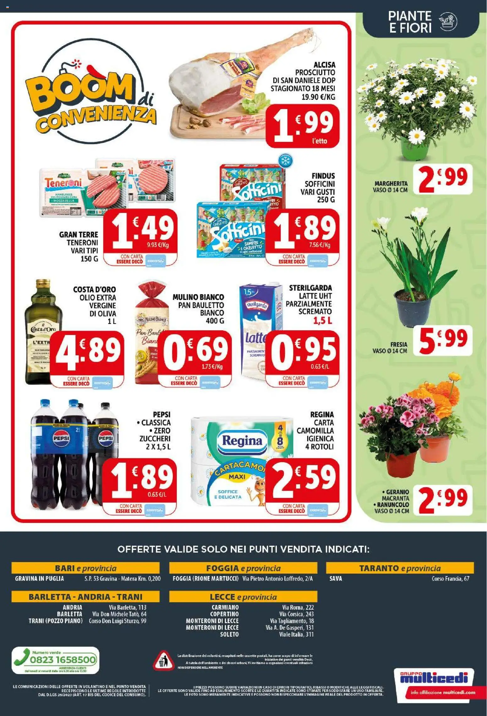 Volantino Decò del 09.04.2026 | Pagina: 20 | Prodotti: Olio, Prosciutto, Pepsi, Vaso