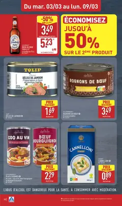 Aldi - Prévisualisation de Aldi - Catalogue de la semaine 10 valide à partir de 03.03.2026 | Page: 12 | Produits: Chou rouge, Bière blonde, Jambon, Vin