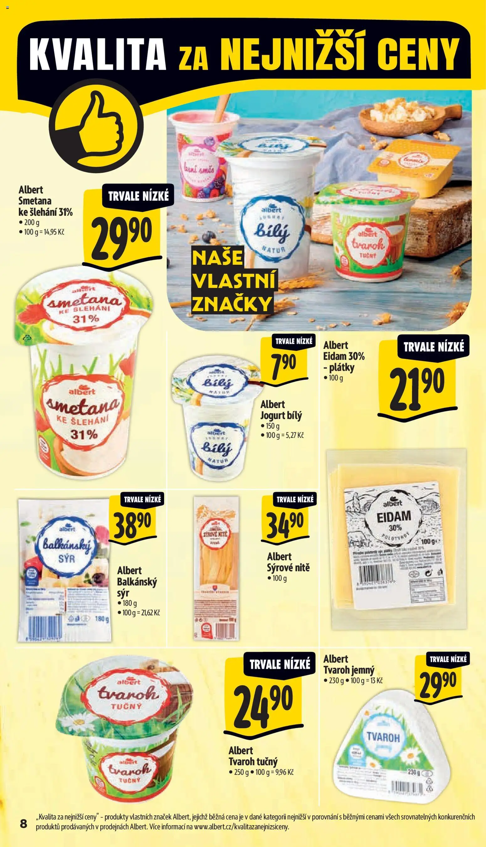 Albert leták - Supermarket od 21.01.2026 | Strana: 13 | Produkty: Jogurt, Smetana, Tvaroh, Tvaroh tučný