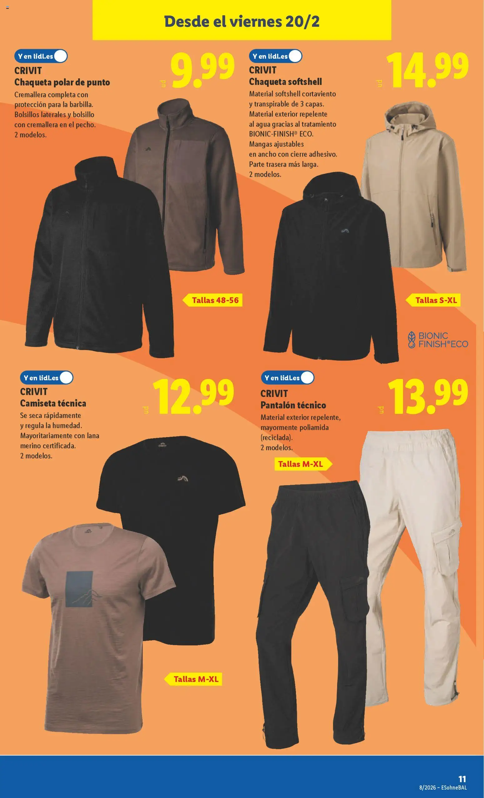 Lidl folleto de bazar │ válido desde el 16.02.2026 | Página: 27 | Productos: Chaqueta