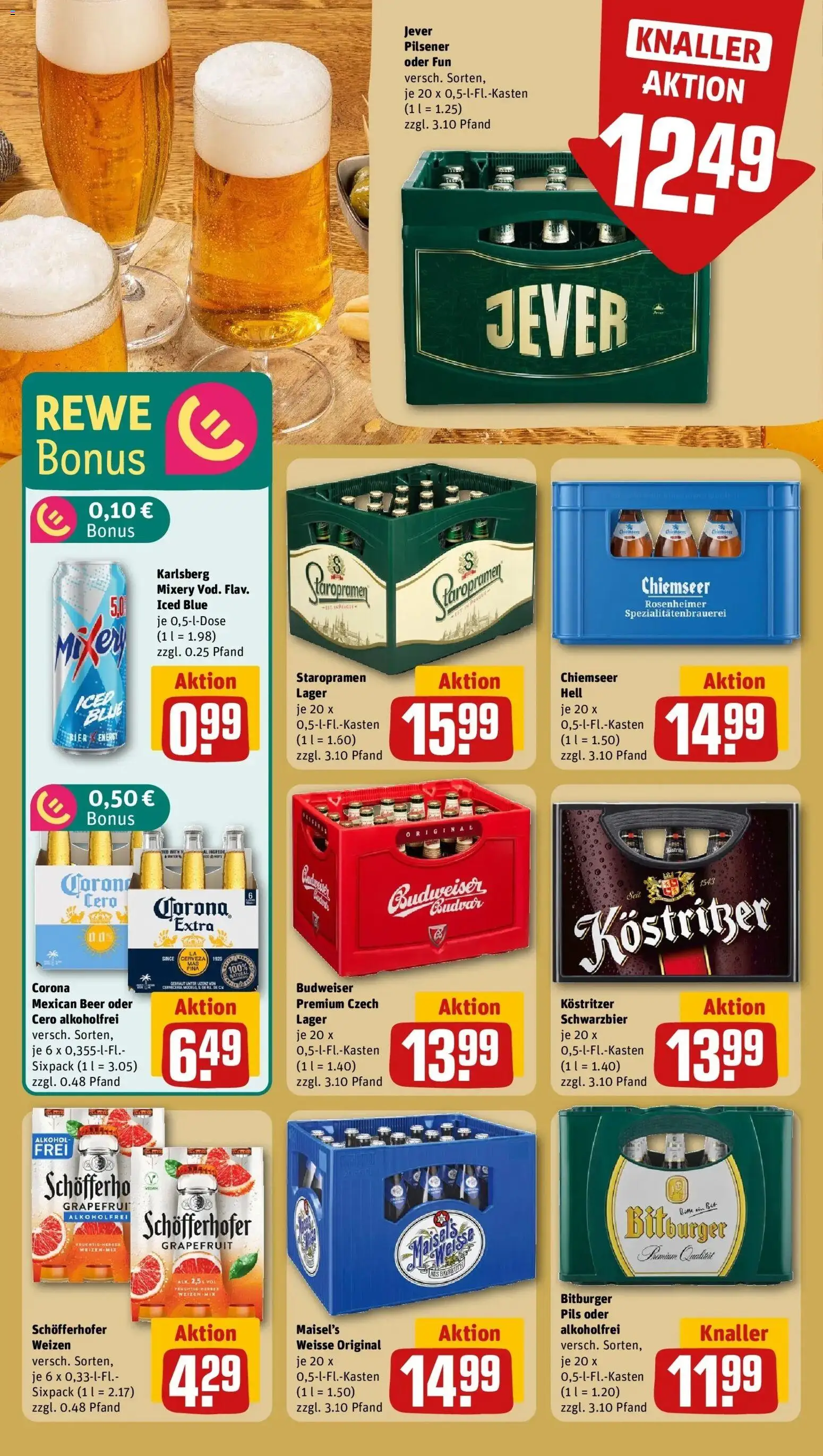 Rewe Prospekt Guben	 – gültig ab 09.03.2026 | Seite: 15 | Produkte: Bier, Grapefruit, Jever, Mixery