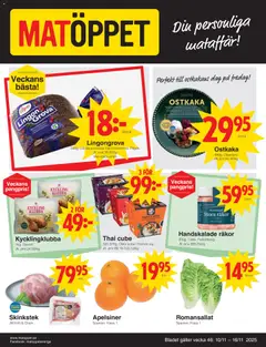 Matöppet - erbjudanden - Förhandsvisning av reklamblad från butik Matöppet aktuell från 10.11.2025