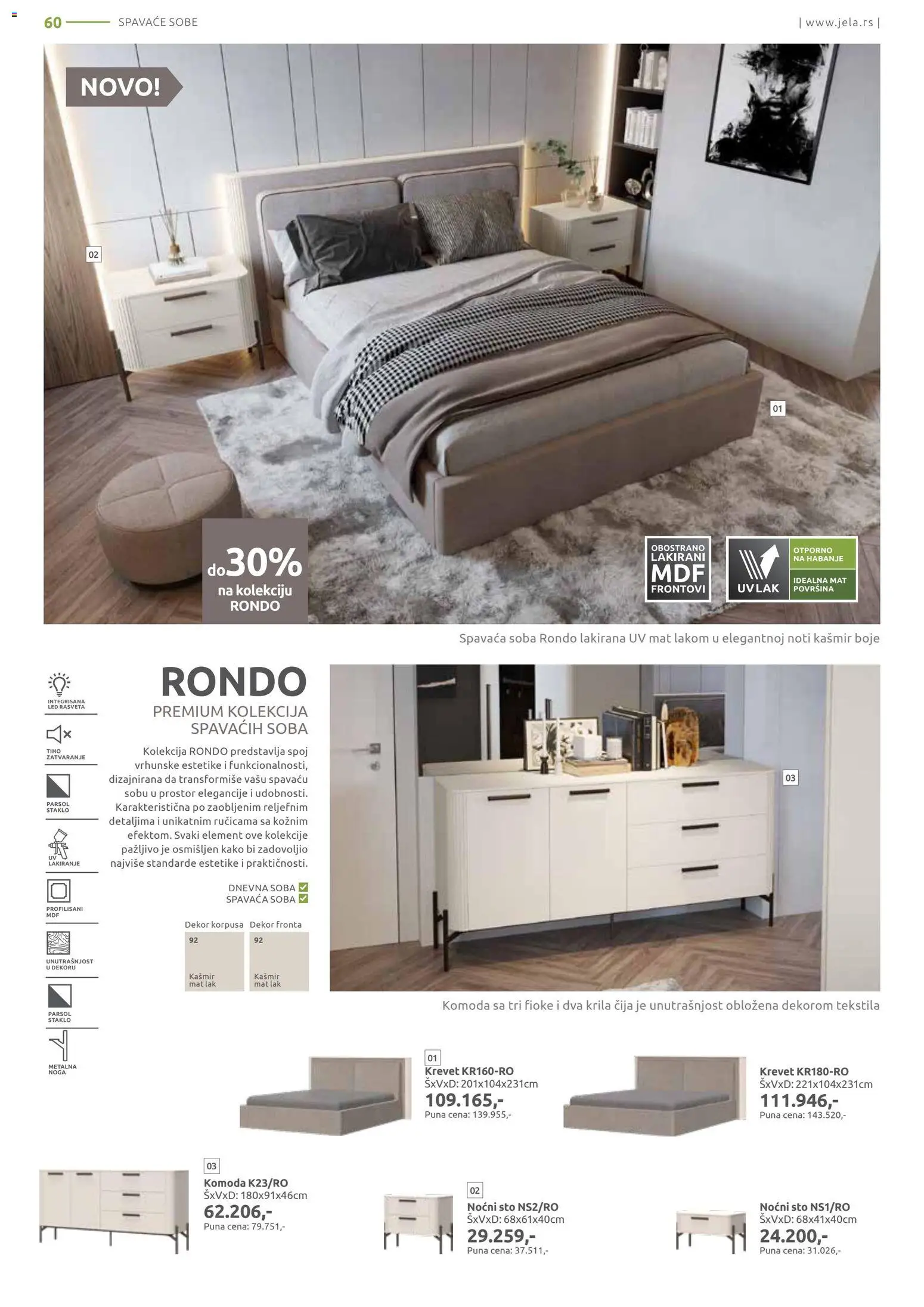 Jela katalog - važi od 06.04.2026 | Strana: 60 | Proizvode: Krevet, Komoda, Sto