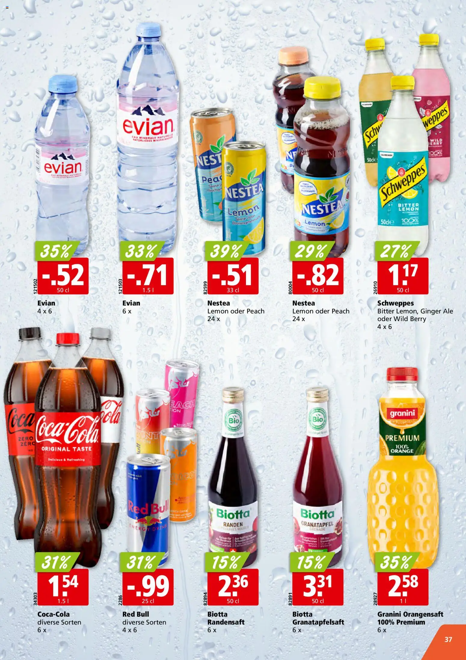 Aligro Aktionen Schlieren, Gossau SG, Frauenfeld, Rapperswil-Jona, Sargans, Bern, Brüttisellen, Pratteln, Emmen, Spreitenbach – gültig ab 15.12.2025 | Seite: 37 | Produkte: Granatapfel, Red bull, Orangensaft