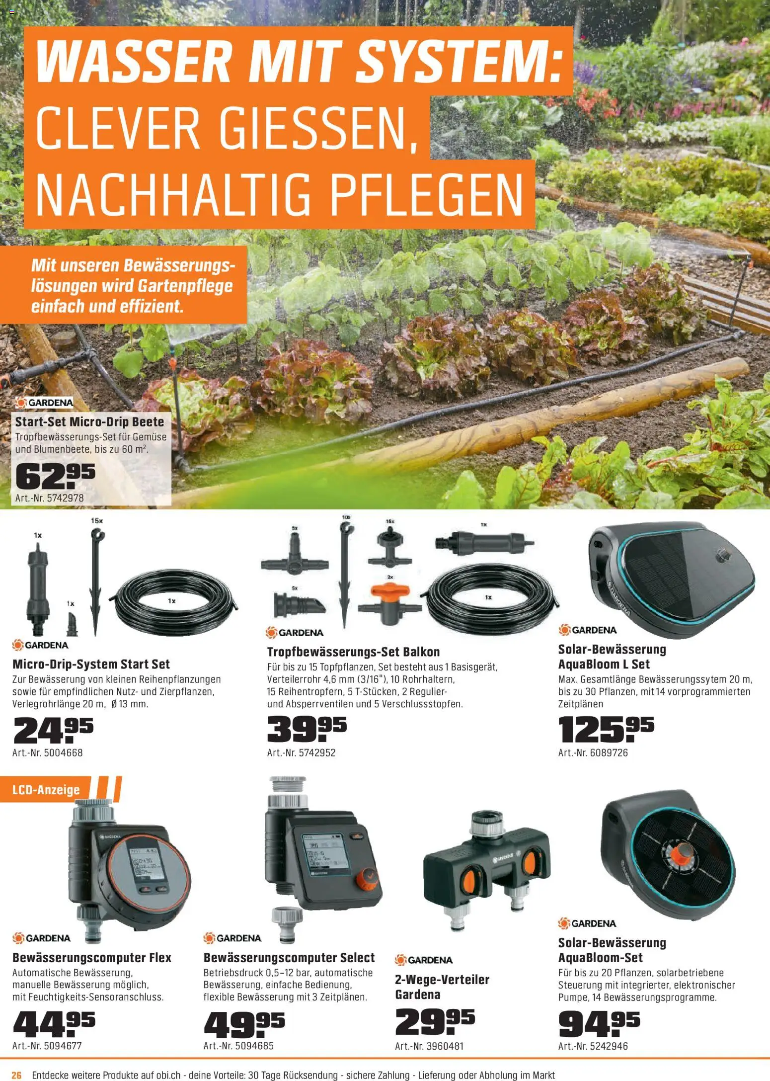 OBI - ALLES MACHBAR MIT OBI – gültig ab 07.04.2026 | Seite: 26 | Produkte: Gemüse, Wasser