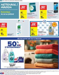 Carrefour Market - Prévisualisation de Carrefour Market catalogue semaine 6 valide à partir de 03.02.2026 | Page: 12 | Produits: Poubelle, Savon, Lessive, Sacs poubelle