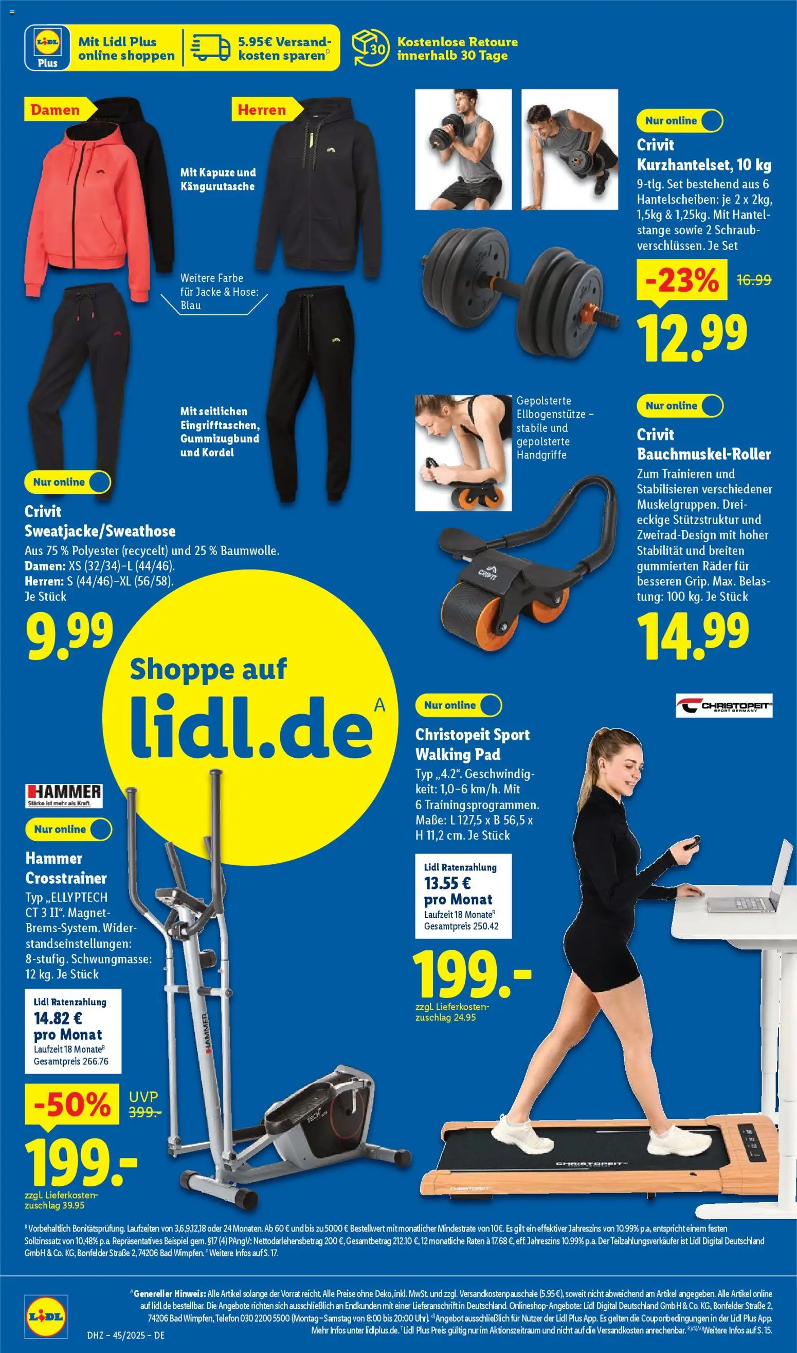 Lidl Prospekt Heppenheim – gültig ab 03.11.2025 | Seite: 54 | Produkte: Bad, Crosstrainer, Jacke, Hose