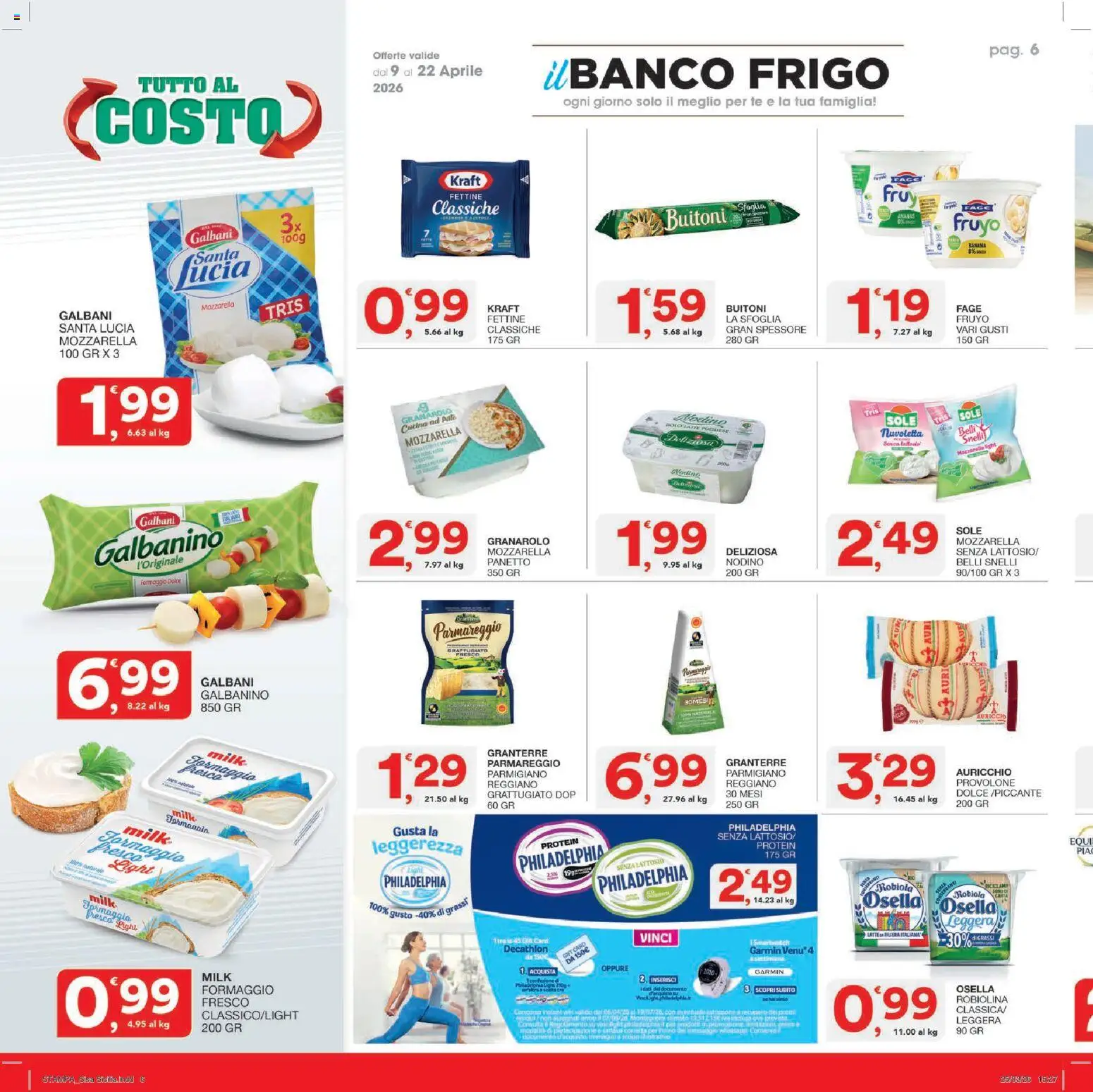 Volantino SISA del 09.04.2026 | Pagina: 6 | Prodotti: Tè, Mozzarella, Stampa, Parmigiano