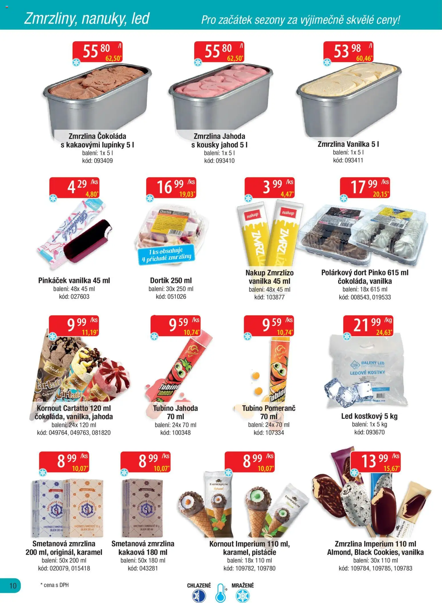 Astur & Qanto leták - Velkoobchod fresh 03/2026 od 01.03.2026 | Strana: 10 | Produkty: Čokoláda, Zmrzlina, Balený led, Kostky