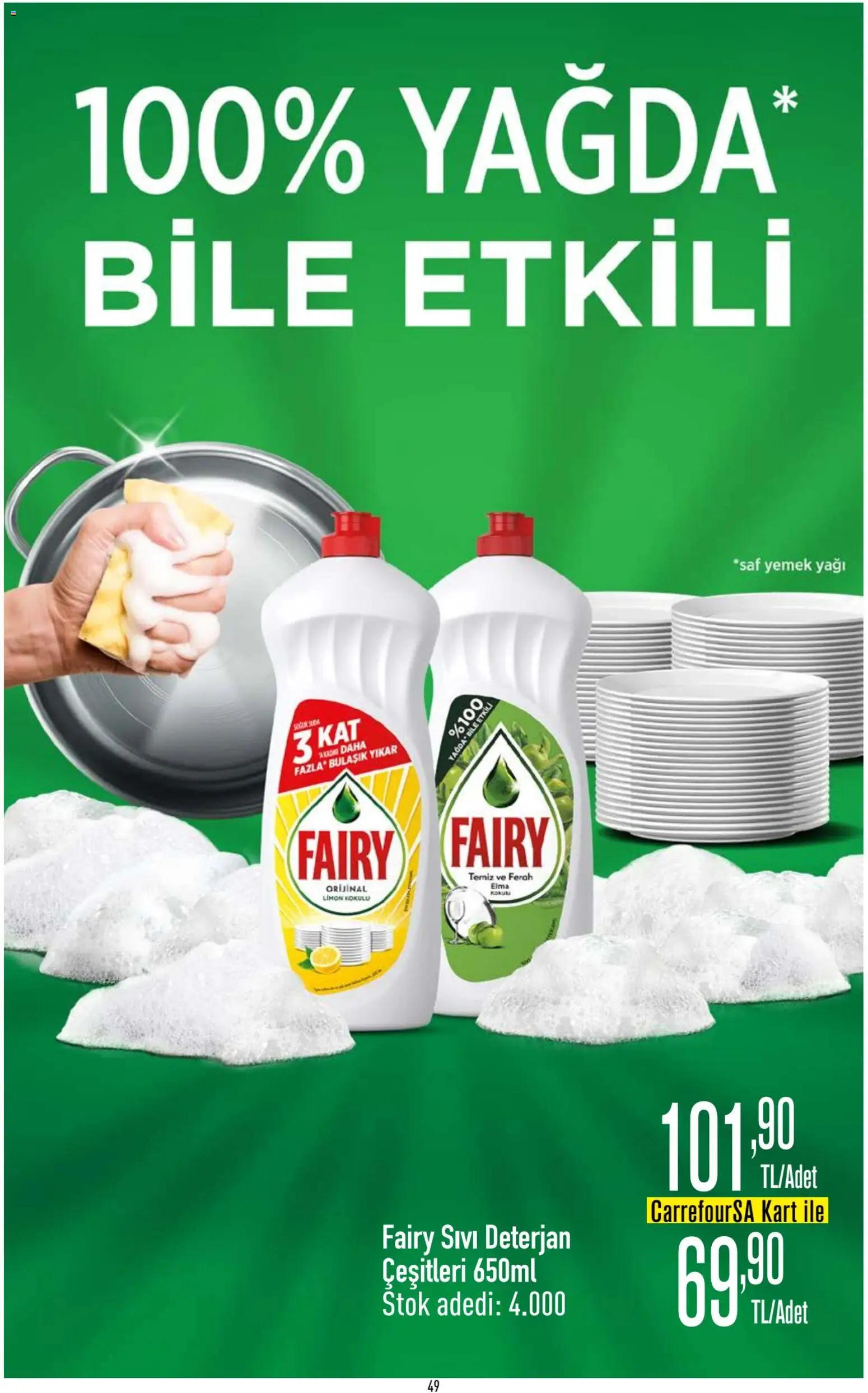 CarrefourSA Katalog - 18.12.2025 tarihinden itibaren geçerlidir | Sayfa: 50 | Ürünler: Deterjan, Limon