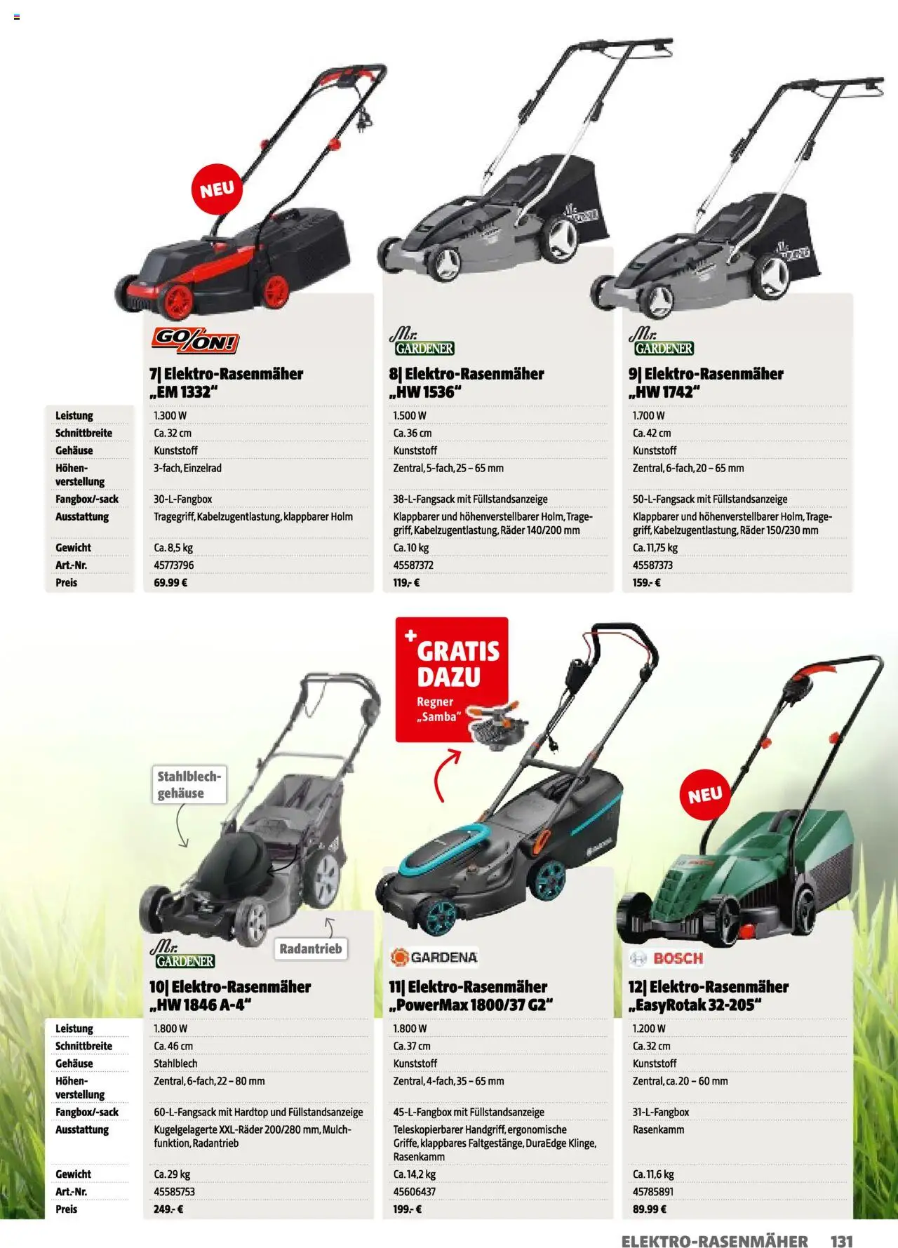 Hagebau Gartenkatalog 2025 gültig ab 05.03.2025 | Seite: 131 | Produkte: Gewicht