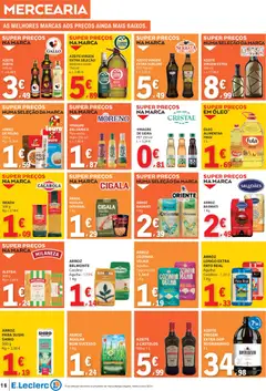 Pré-visualização E.Leclerc folheto válido de 08.01.2026 | Página: 16 | Produtos: Vinagre, Azeite, Milaneza, Louro