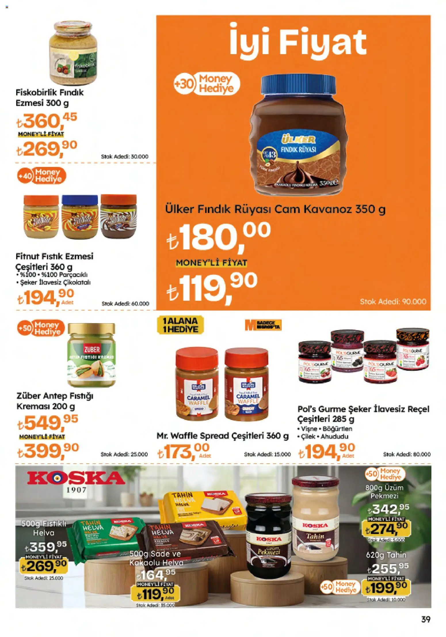 Migros Katalog - 5M Migroskop Dijital - 29.01.2026 tarihinden itibaren geçerlidir | Sayfa: 39 | Ürünler: Fıstık, Şeker, Vişne, Üzüm