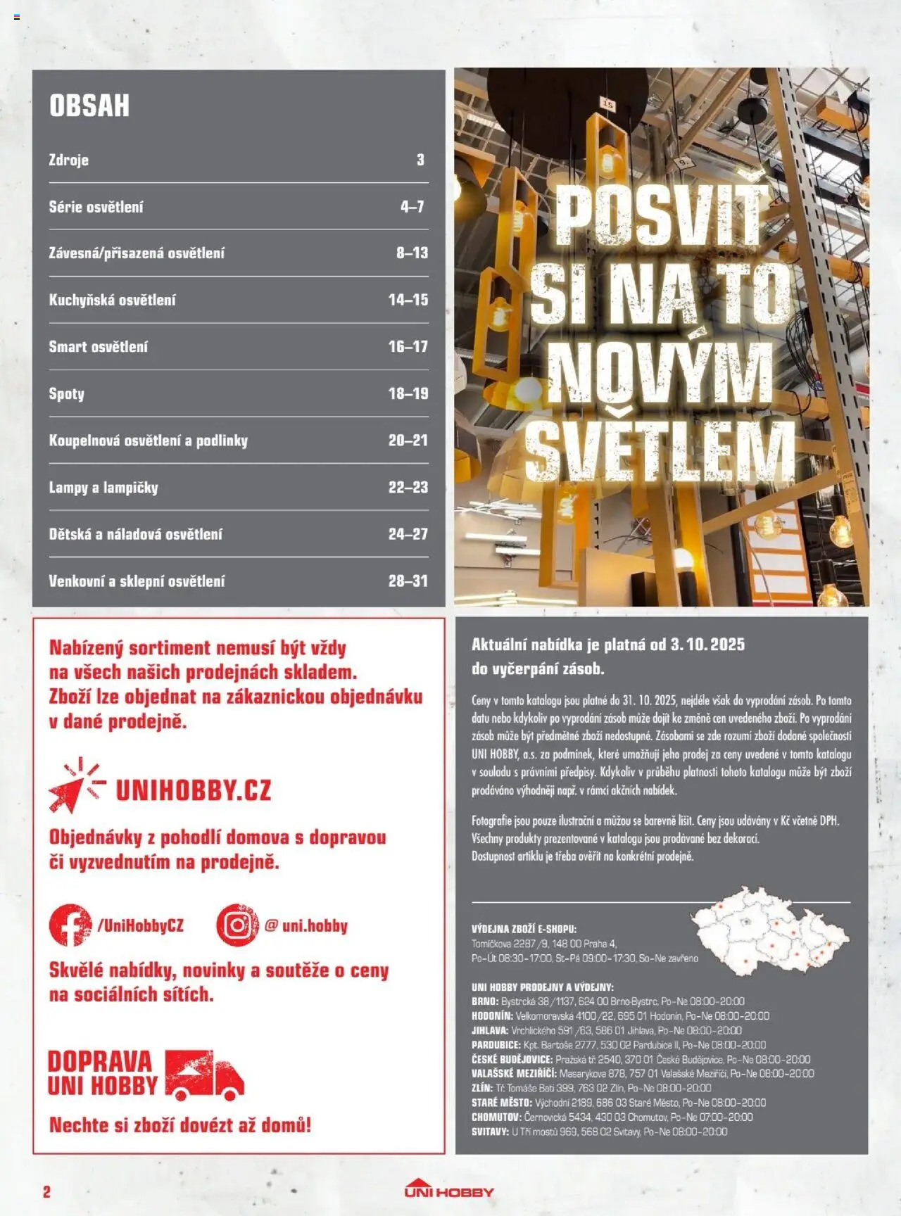 Uni Hobby katalog - Osvětlení od 03.10.2025 | Strana: 2 | Produkty: Lampičky