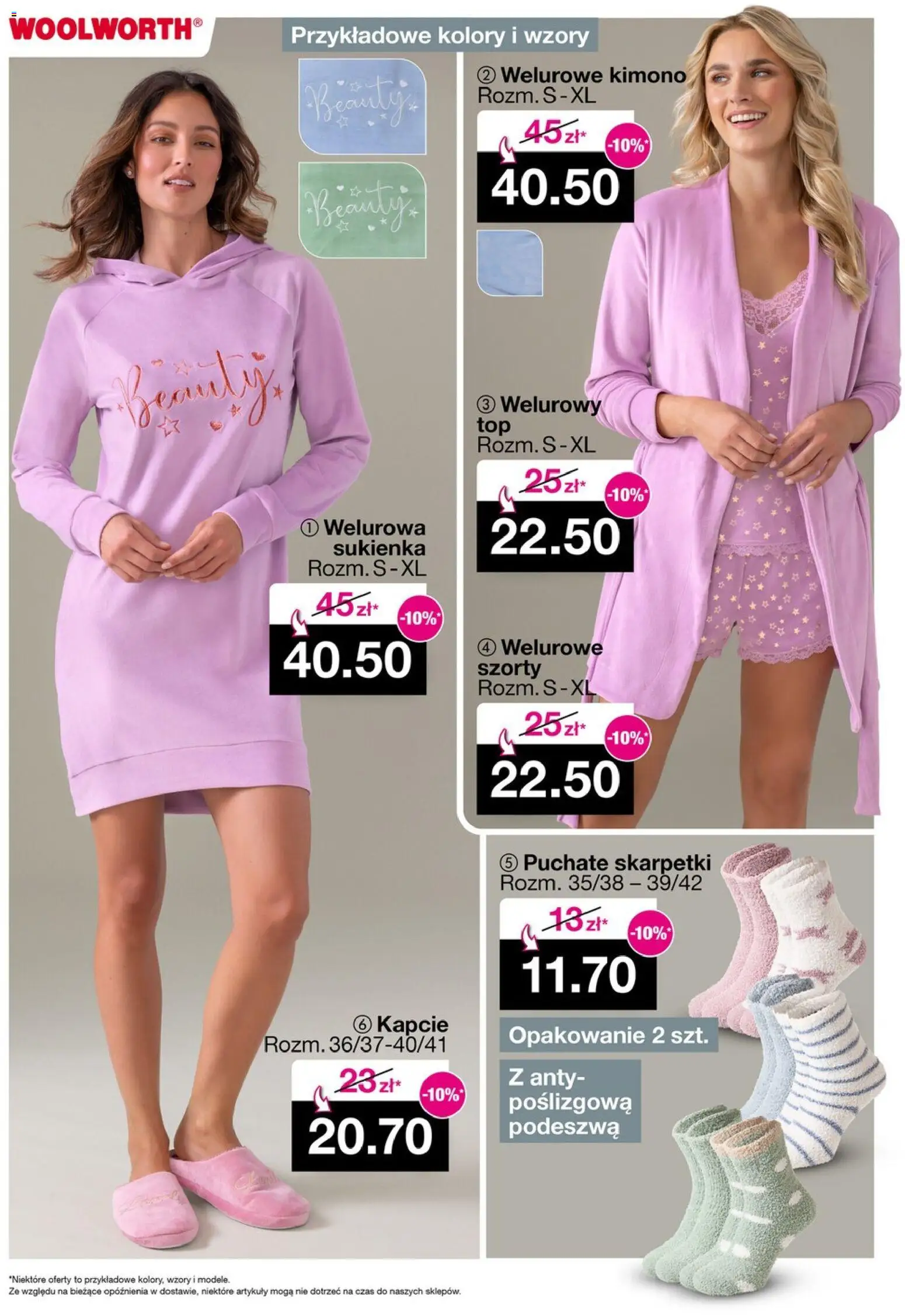 Woolworth Gazetka od 14.11.2025 | Strona: 5 | Produkty: Szorty, Kapcie, Sukienka, Skarpetki