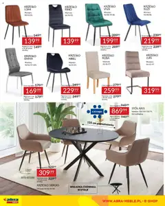 Pogląd oferty "Abra meble Gazetka" - ważna od 14.10.2025 | Strona: 22 | Produkty: Stół, Krzesło, Ariel