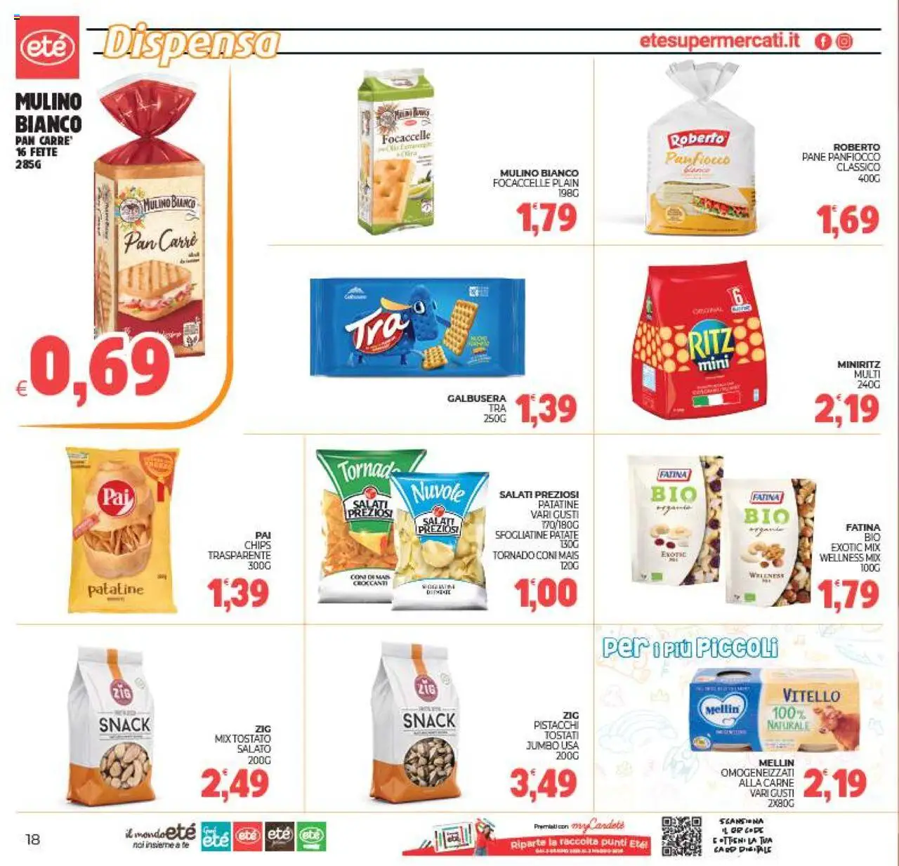 Volantino Eté del 19.08.2025 | Pagina: 18 | Prodotti: Pane, Tè, Patate, Mais