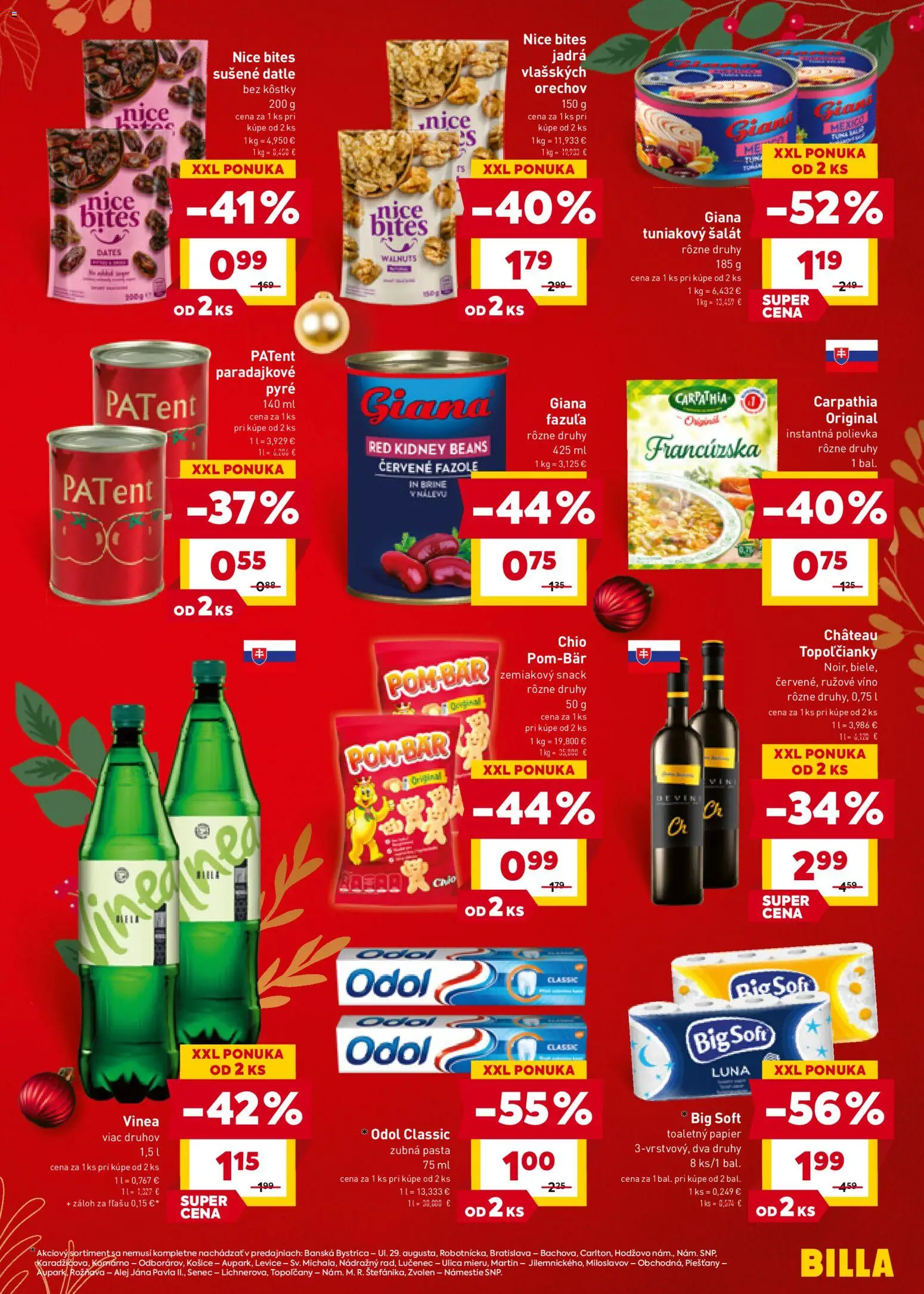 Nové Billa akcie – leták je platný od 19.11.2025 | Strana: 11 | Produkty: Rúžové víno, Zubná pasta, Šalát, Vinea