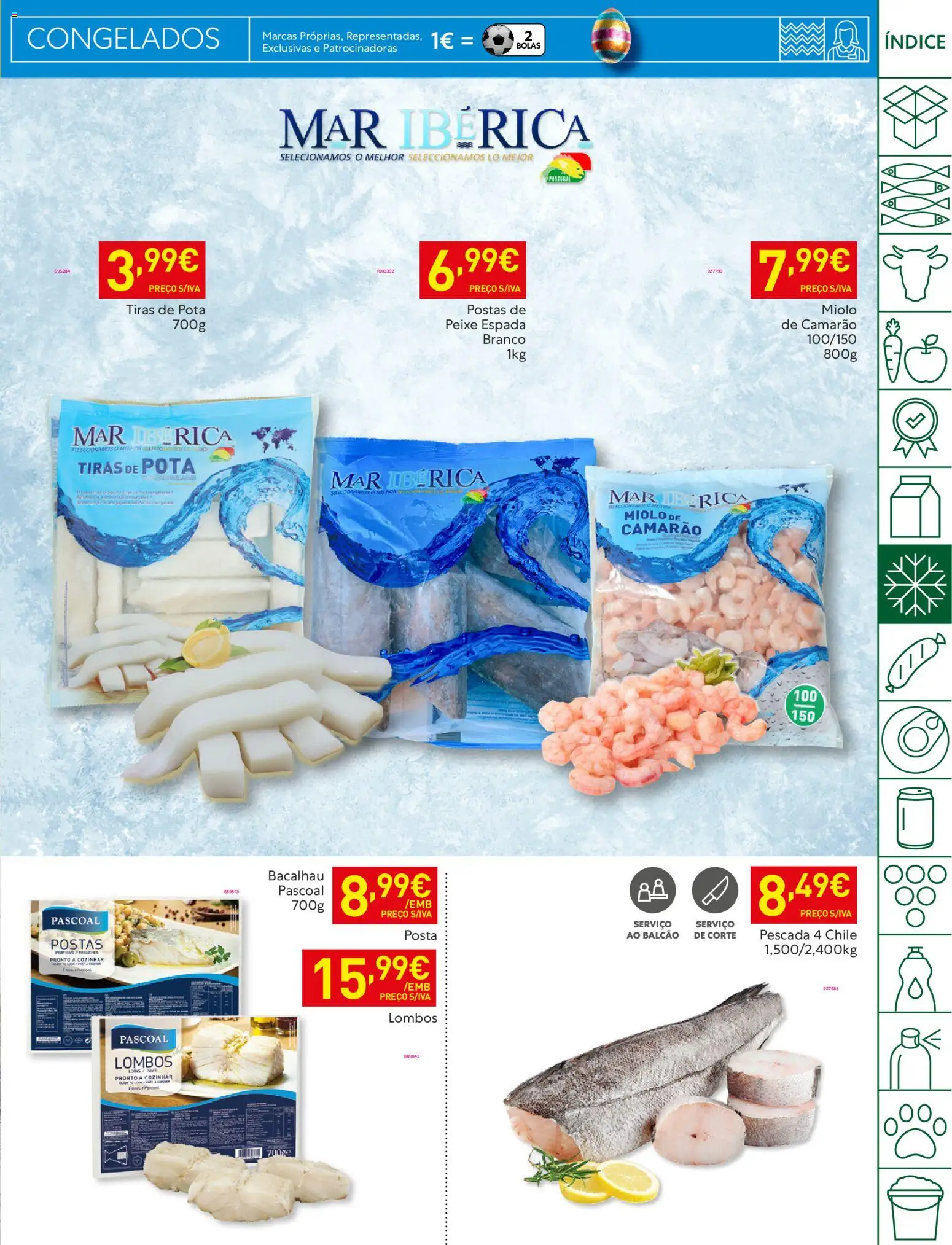 Recheio folheto │ válido de 31.03.2026 | Página: 21 | Produtos: Bacalhau, Pescada, Camarão, Peixe