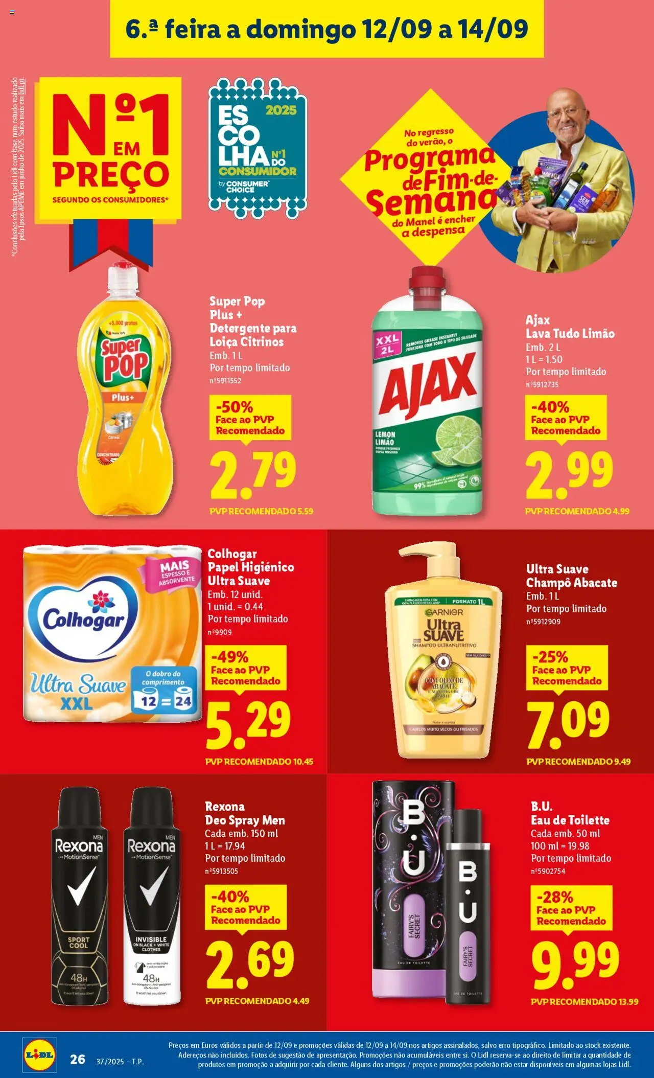 Lidl folheto │ válido de 08.09.2025 | Página: 26 | Produtos: Pratos, Eau de toilette, Óleo, Abacate