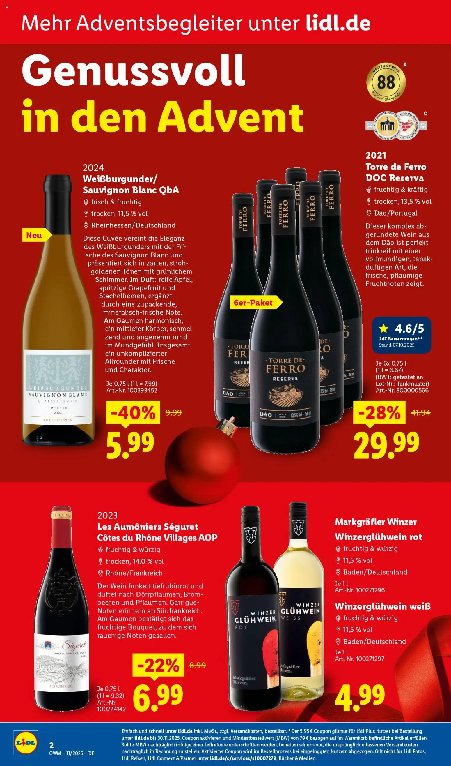 Lidl - Prospekt – gültig ab 01.11.2025 | Seite: 2 | Produkte: Duft, Grapefruit, Wein