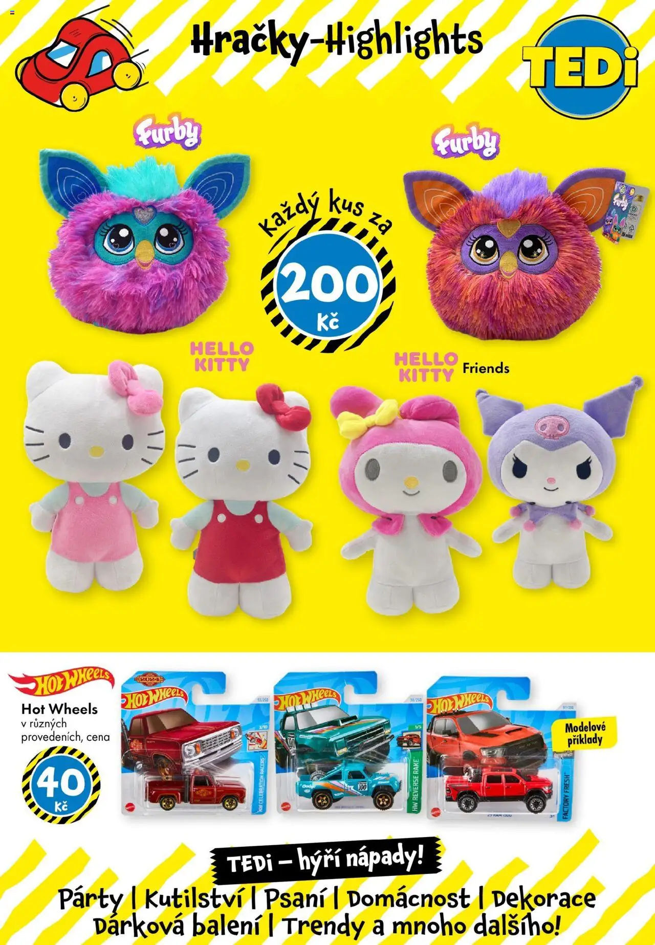 TEDi leták - Vimperk od 24.09.2025 | Strana: 3 | Produkty: Hot Wheels, Dekorace