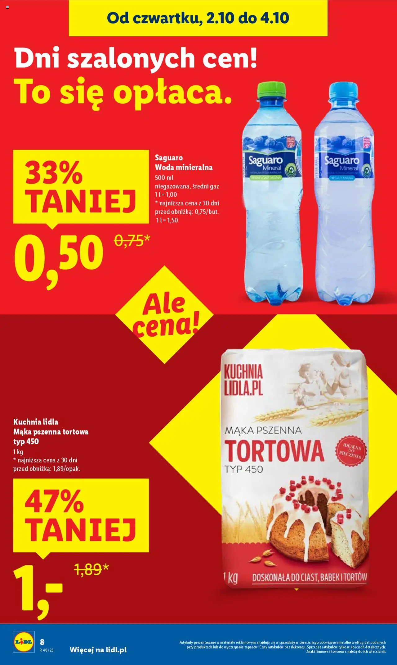 Lidl Gazetka od 02.10.2025 | Strona: 8 | Produkty: Woda