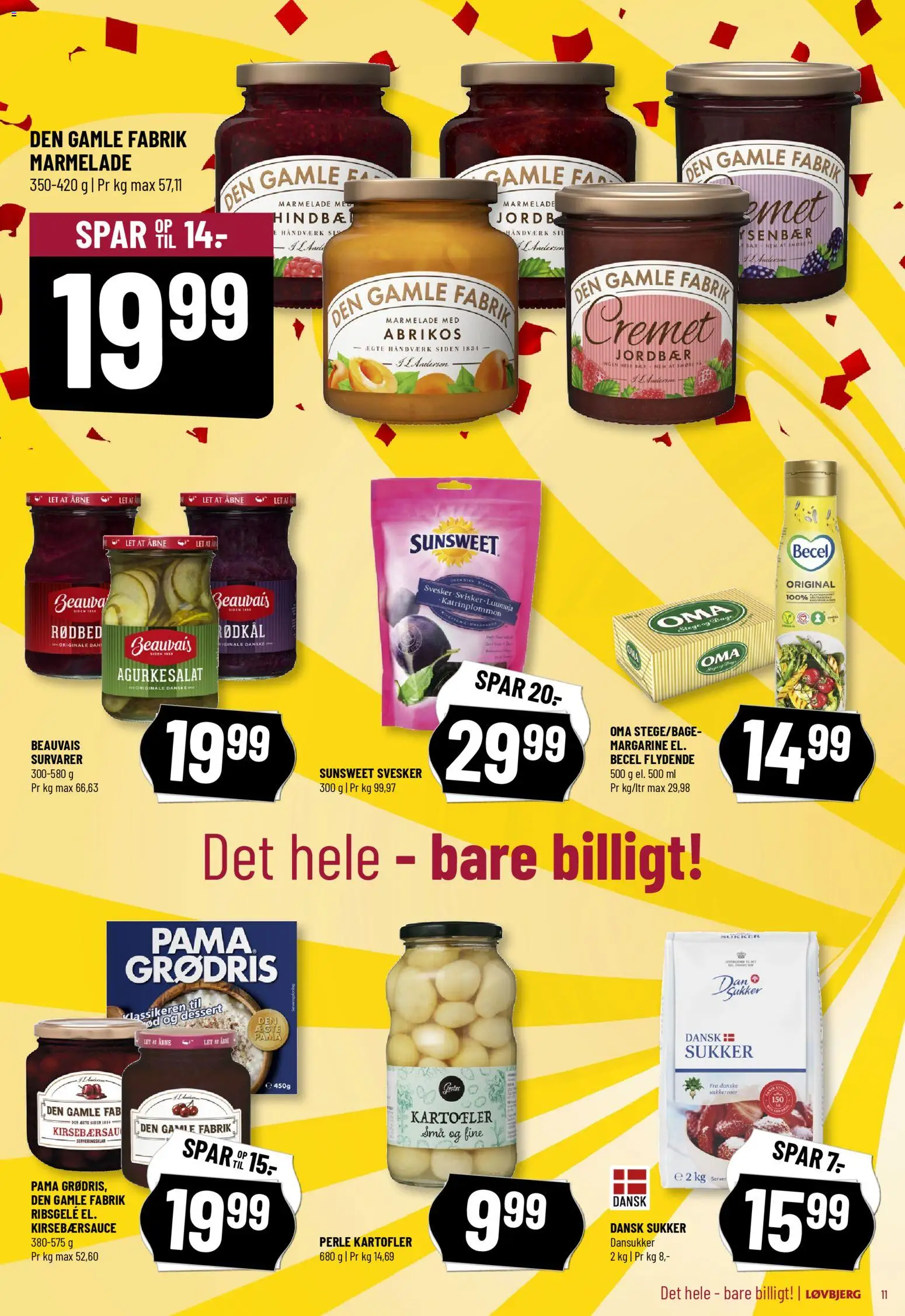 Løvbjerg tilbudsavis – gyldig fra 31.10.2025 | Side: 11 | Produkter: Jordbær, Kartofler, Margarine, Sukker