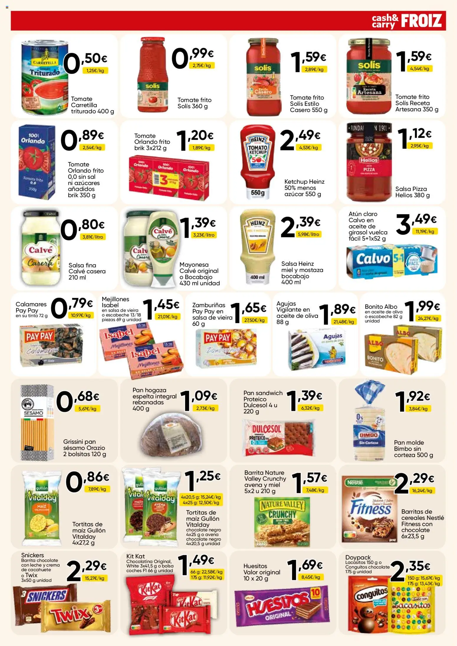 Froiz - Folleto Cash │ válido desde el 28.04.2026 | Página: 3 | Productos: Calamares, Pan, Bolsa, Atún claro
