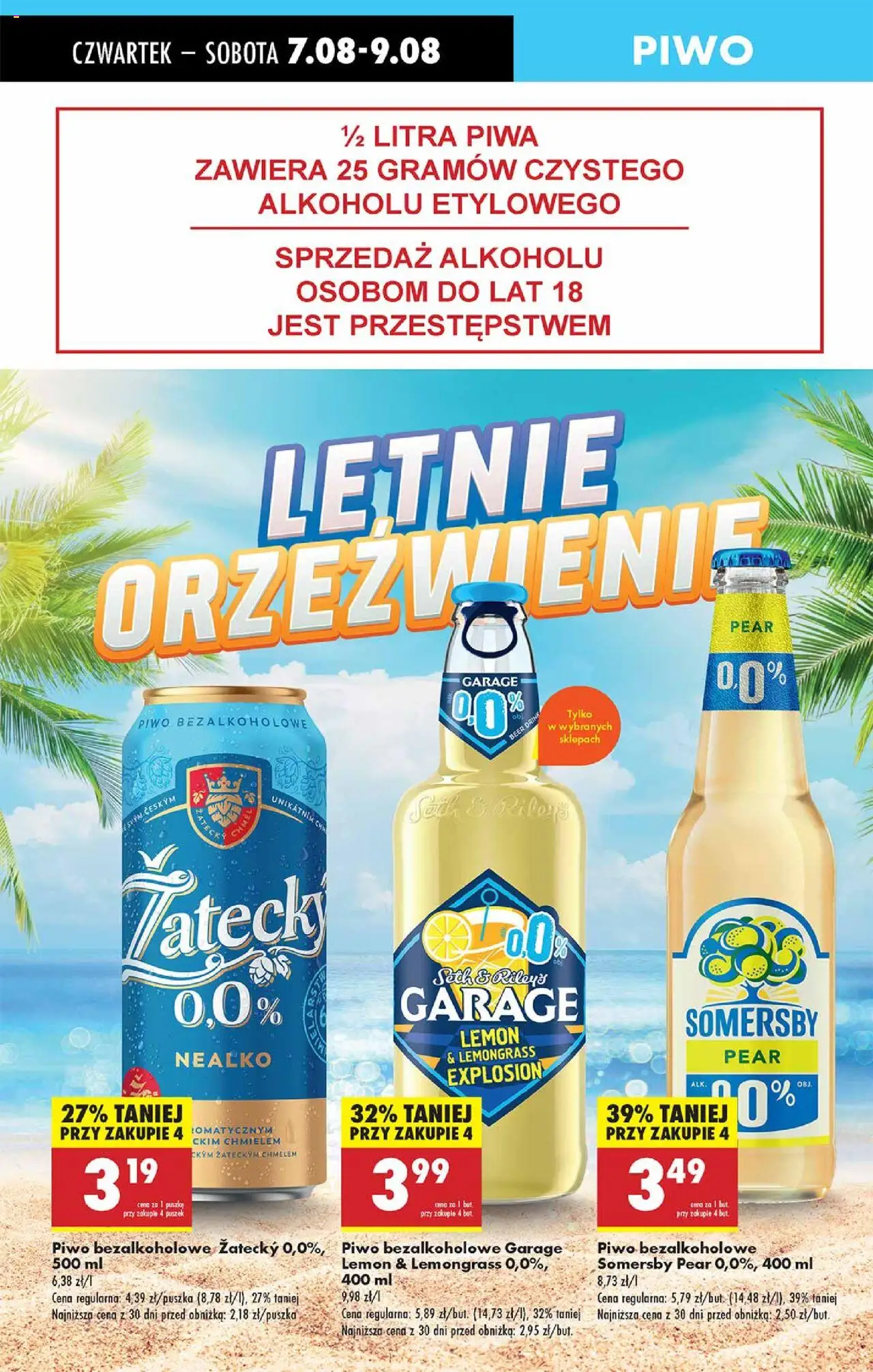 Biedronka gazetka - Oferta W tym tygodniu od 07.08.2025 | Strona: 58 | Produkty: Piwo, Somersby