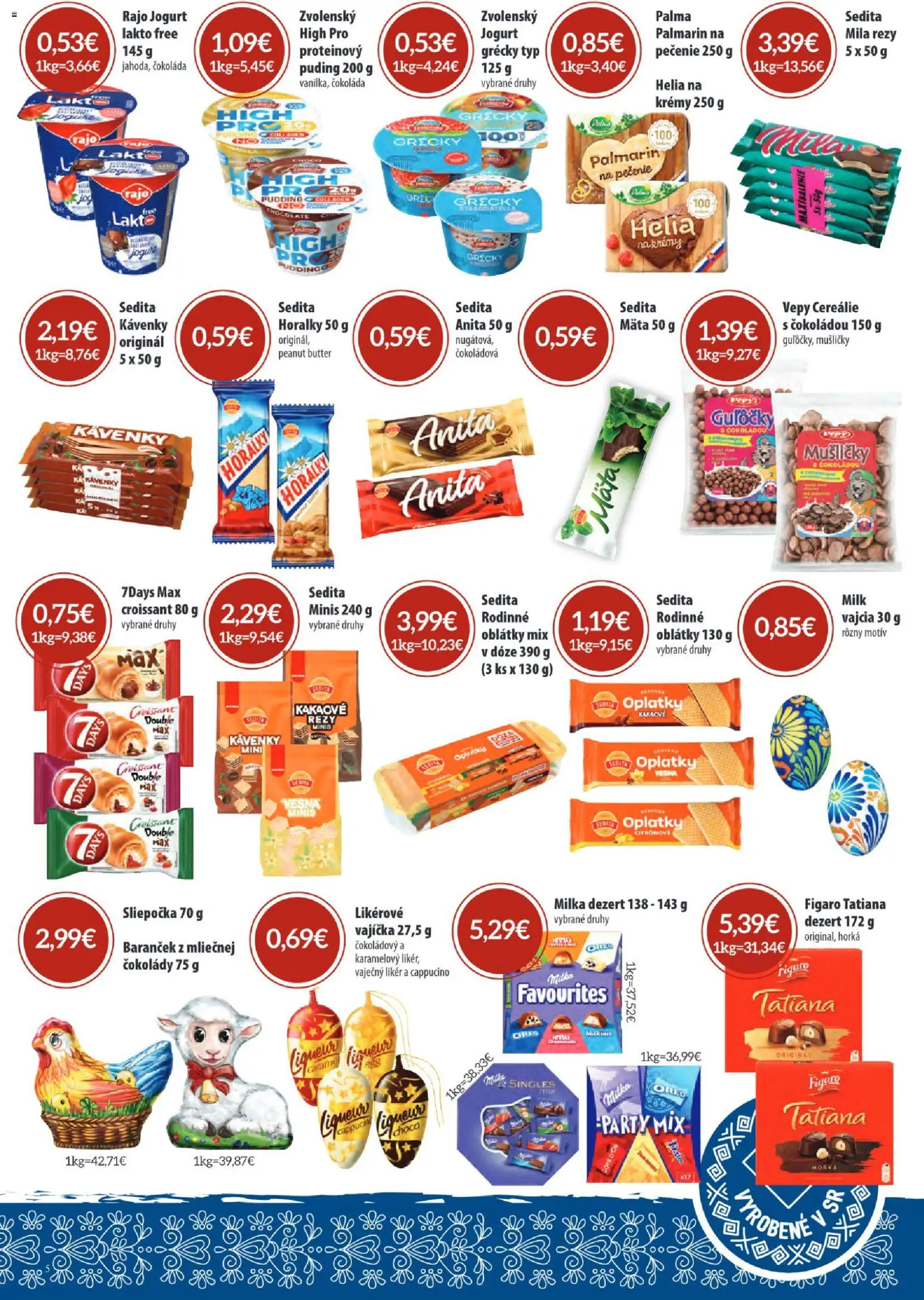 Nové Sintra akcie – leták je platný od 05.03.2026 | Strana: 5 | Produkty: Jogurt, Croissant, Puding, Čokoláda