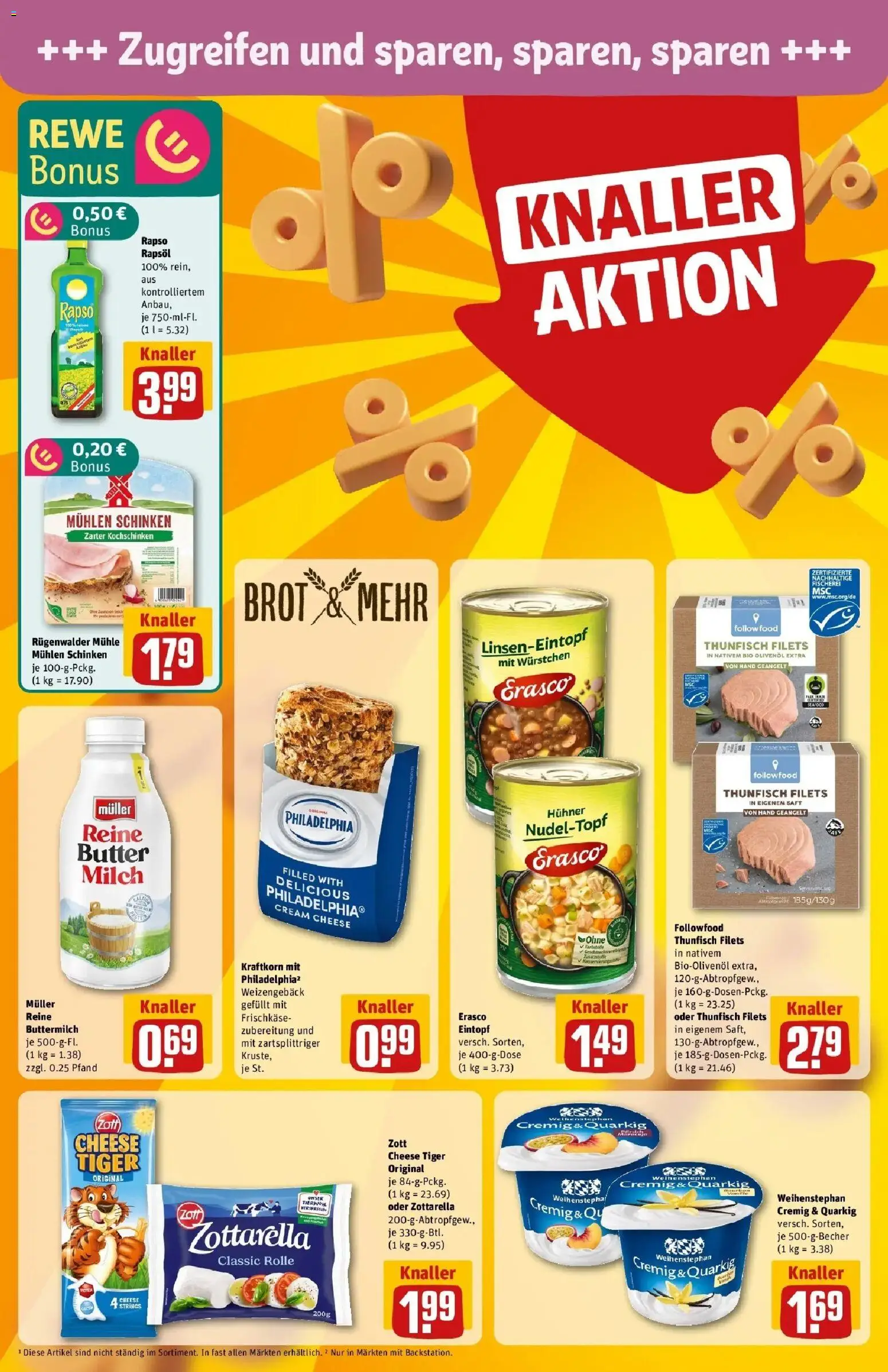 Rewe Prospekt Karben	 – gültig ab 15.03.2026 | Seite: 6 | Produkte: Mühle, Butter, Brot, Frischkase
