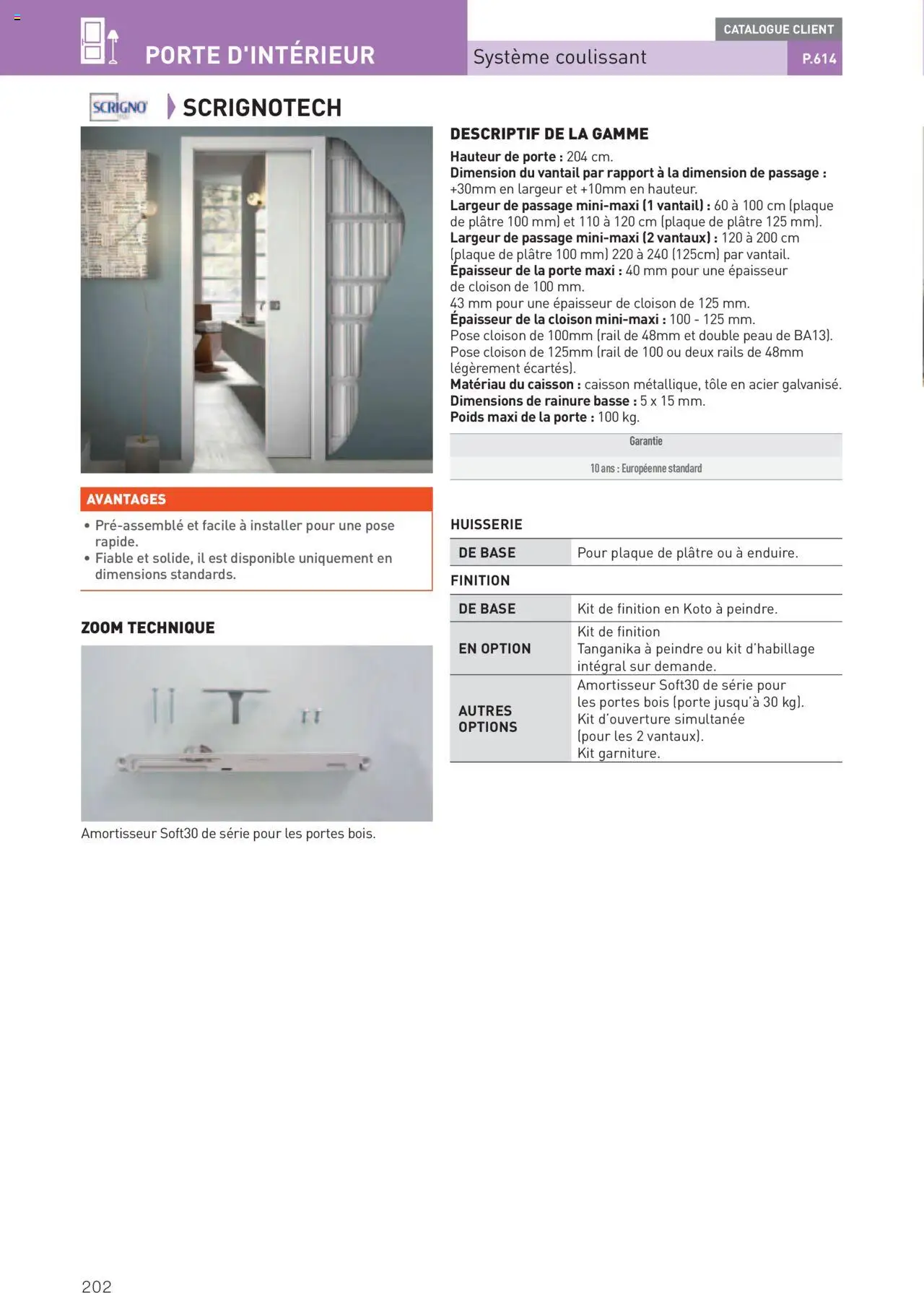  | Page: 202 | Produits: Poids, Plâtre, Porte, Portes