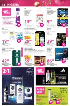 Pogląd oferty "GILLETTE Proglide, maszynka do golenia z podstawką, 1 szt. + wkłady, 5 szt./1 opak." - ważna od 02.12.2025 | Strona: 14 | Produkty: Gillette, Maszynka do golenia, Podpaski, Dezodorant
