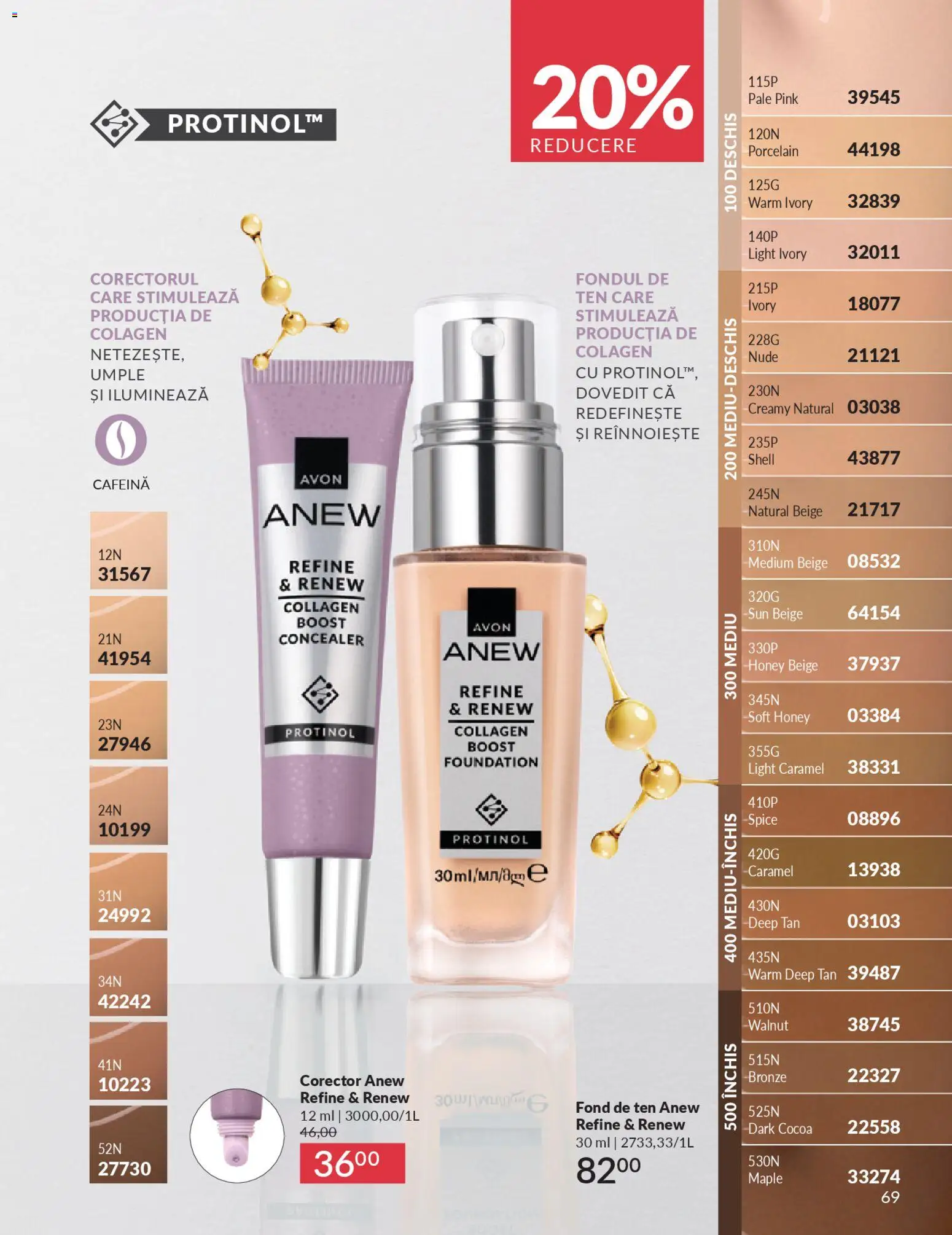 Noul catalog Avon – valabil de la 01.04.2026 | Pagină: 71 | Produse: Fond de ten, Concealer