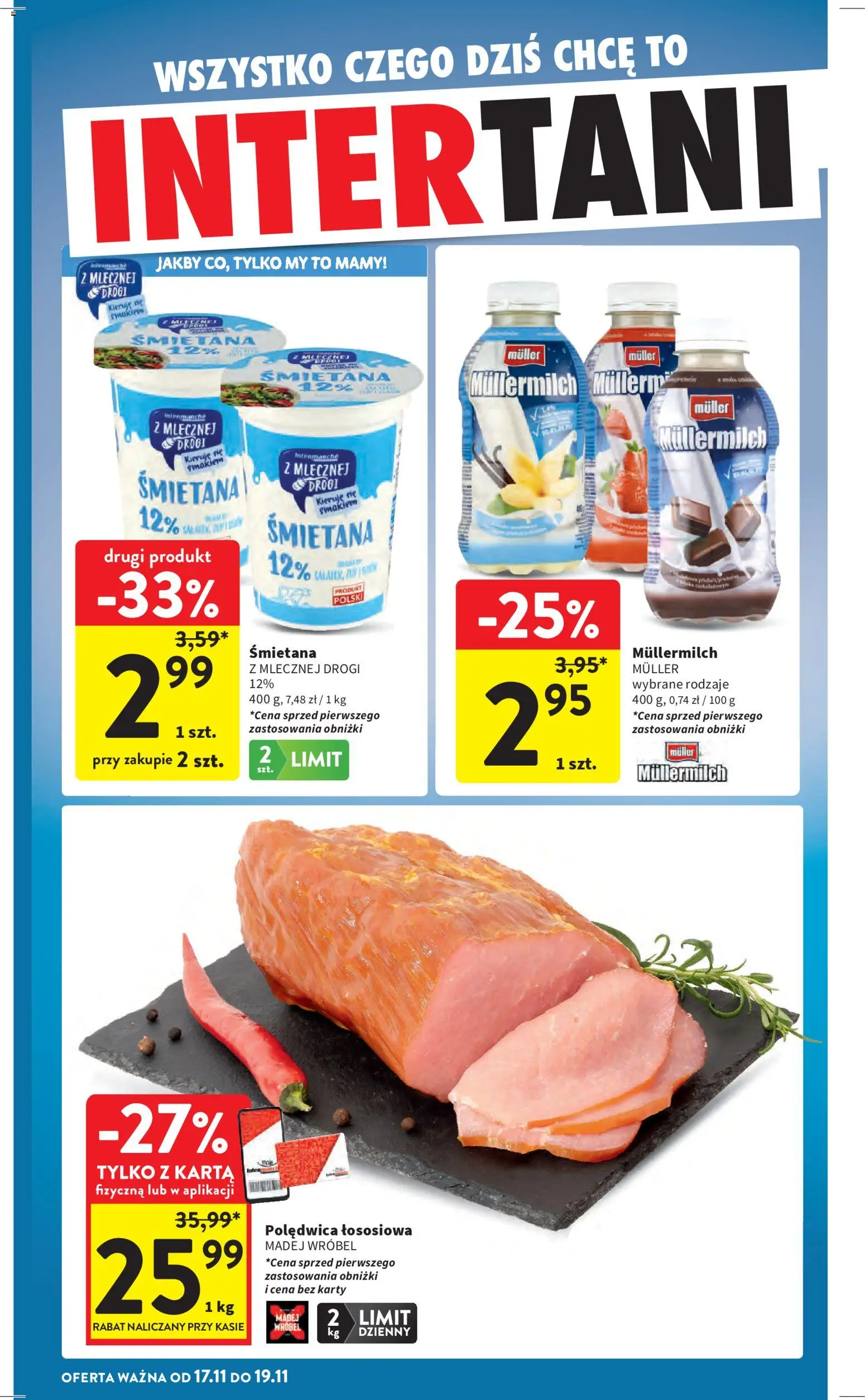 Intermarche Gazetka od 13.11.2025 | Strona: 42 | Produkty: Karta, Śmietana