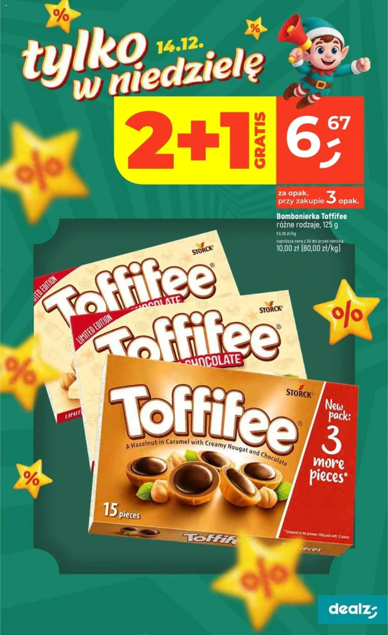 Dealz Gazetka od 08.12.2025 | Strona: 11 | Produkty: Bombonierka, Toffifee