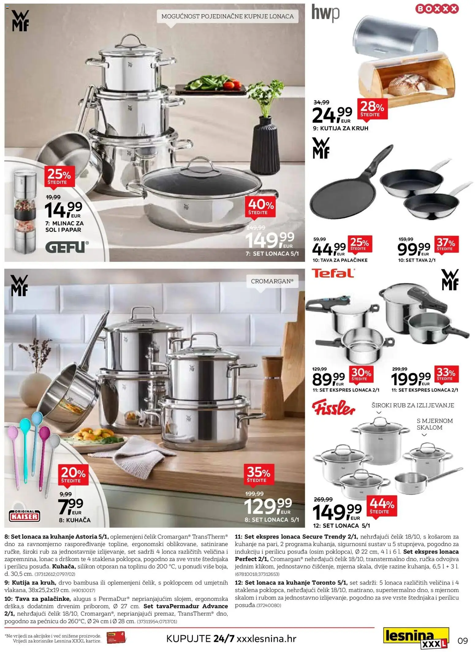 Lesnina katalog | vrijedi od 27.04.2026 | Stranica: 9 | Proizvodi: Kuhača, Sol, Papar, Mlinac za sol i papar