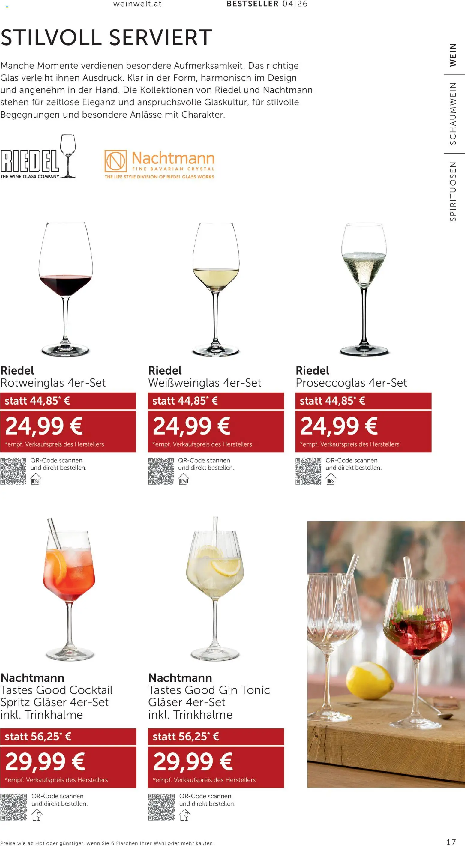 Interspar Wein Welt gültig ab 31.03.2026 | Seite: 17 | Produkte: Gin, Wein