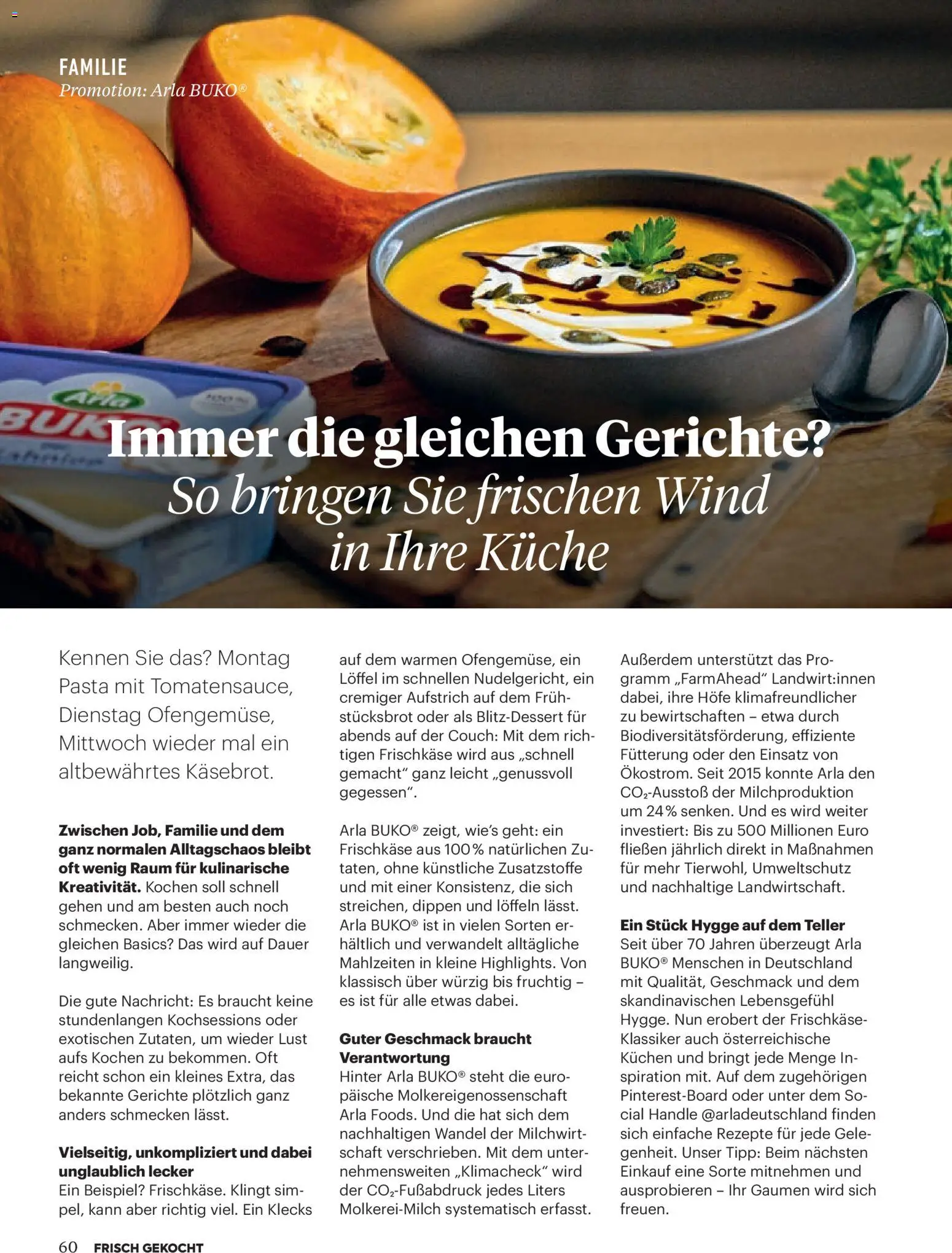 Billa  Frisch Gekocht gültig ab 01.11.2025 | Seite: 56 | Produkte: Pasta, Couch