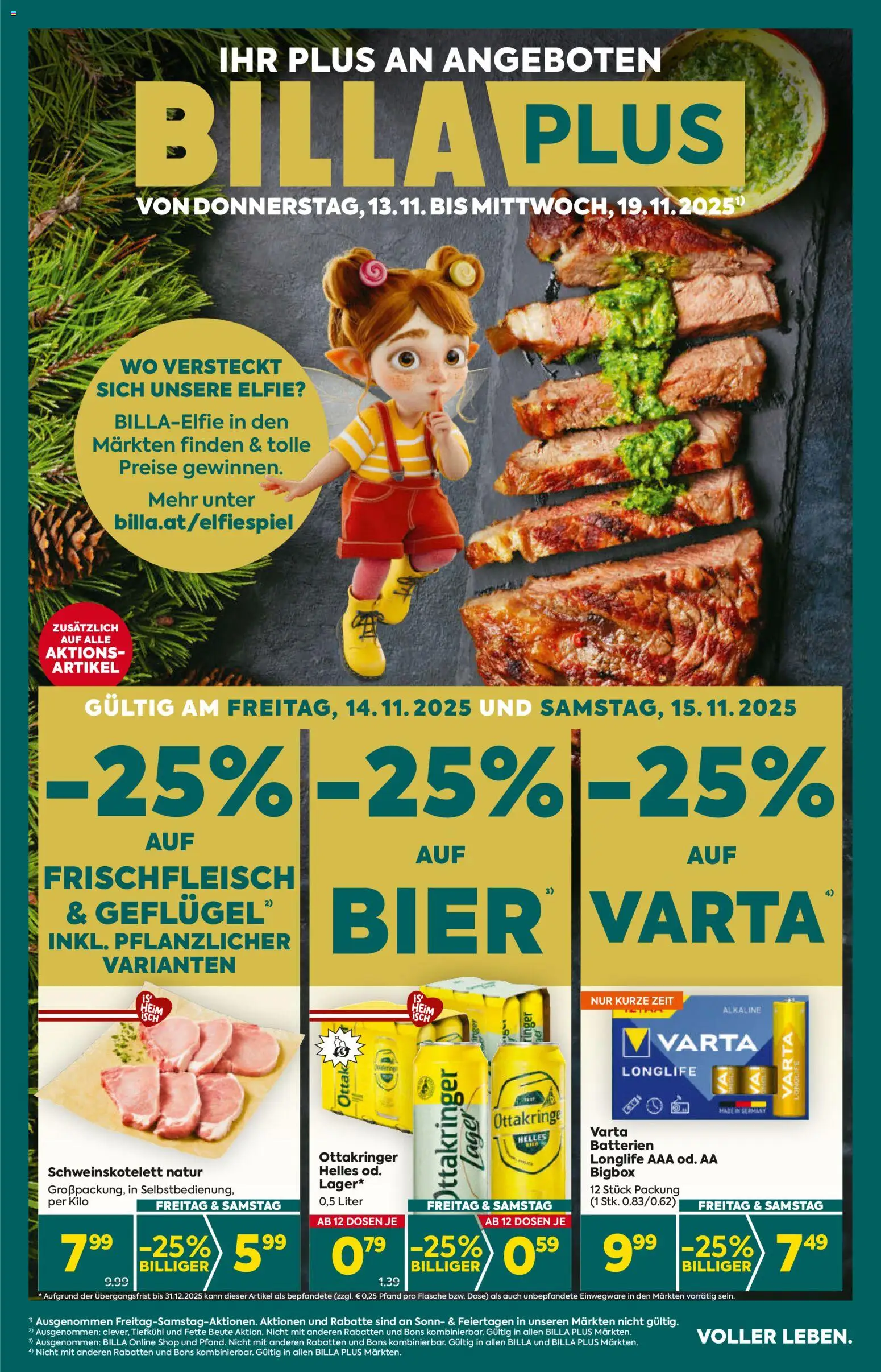 Billa Plus Flugblatt - Wien gültig ab 13.11.2025 | Seite: 1 | Produkte: Bier