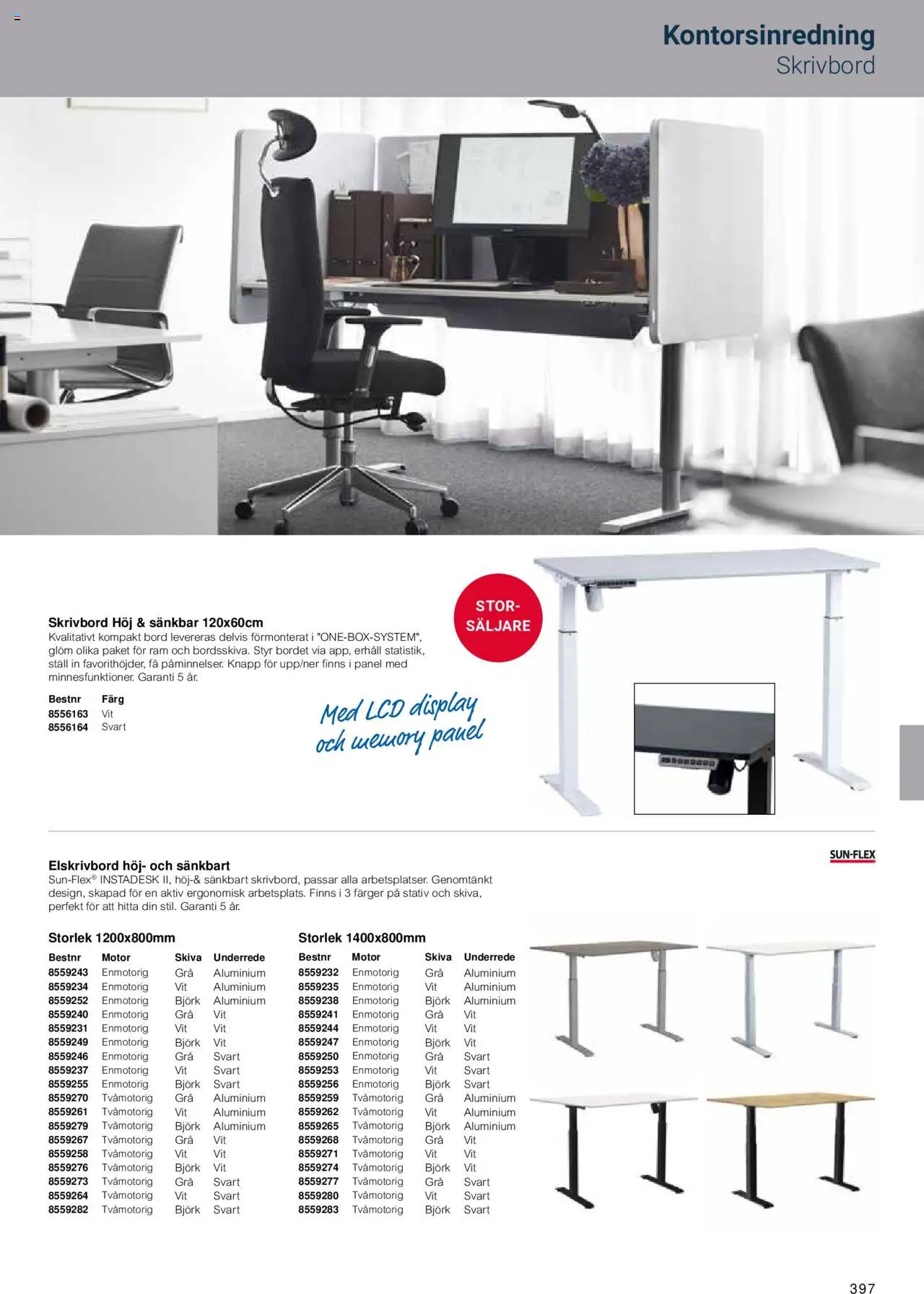 Office Depot reklamblad aktuell från 15.02.2024 | Sida: 399 | Produkter: Skrivbord, Bord