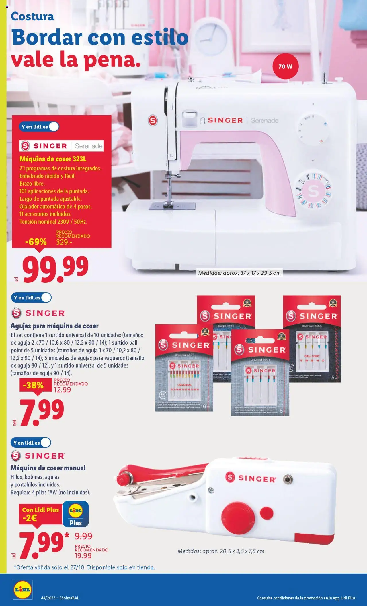 Lidl catálogo de bazar VAL │ válido desde el 27.10.2025 | Página: 8 | Productos: Κοσμήματα, Máquina de coser