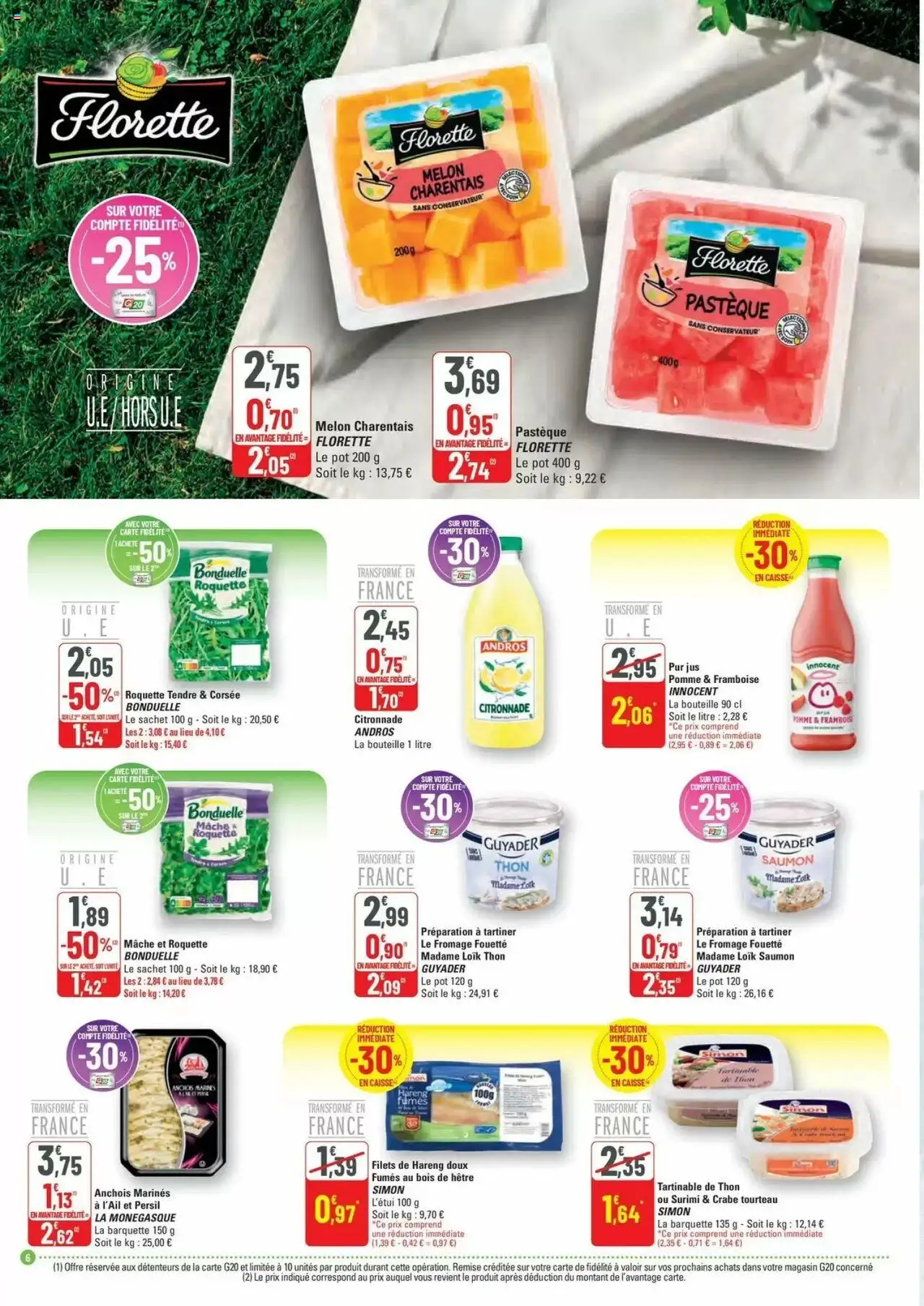  | Page: 6 | Produits: Pomme, Thon, Crabe, Saumon