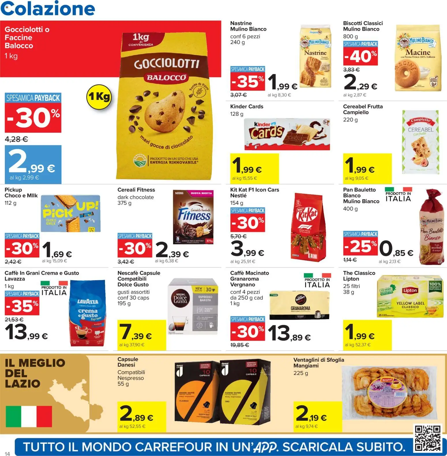 Volantino Carrefour del 07.04.2026 | Pagina: 14 | Prodotti: Crema, Tè, Cereali, The