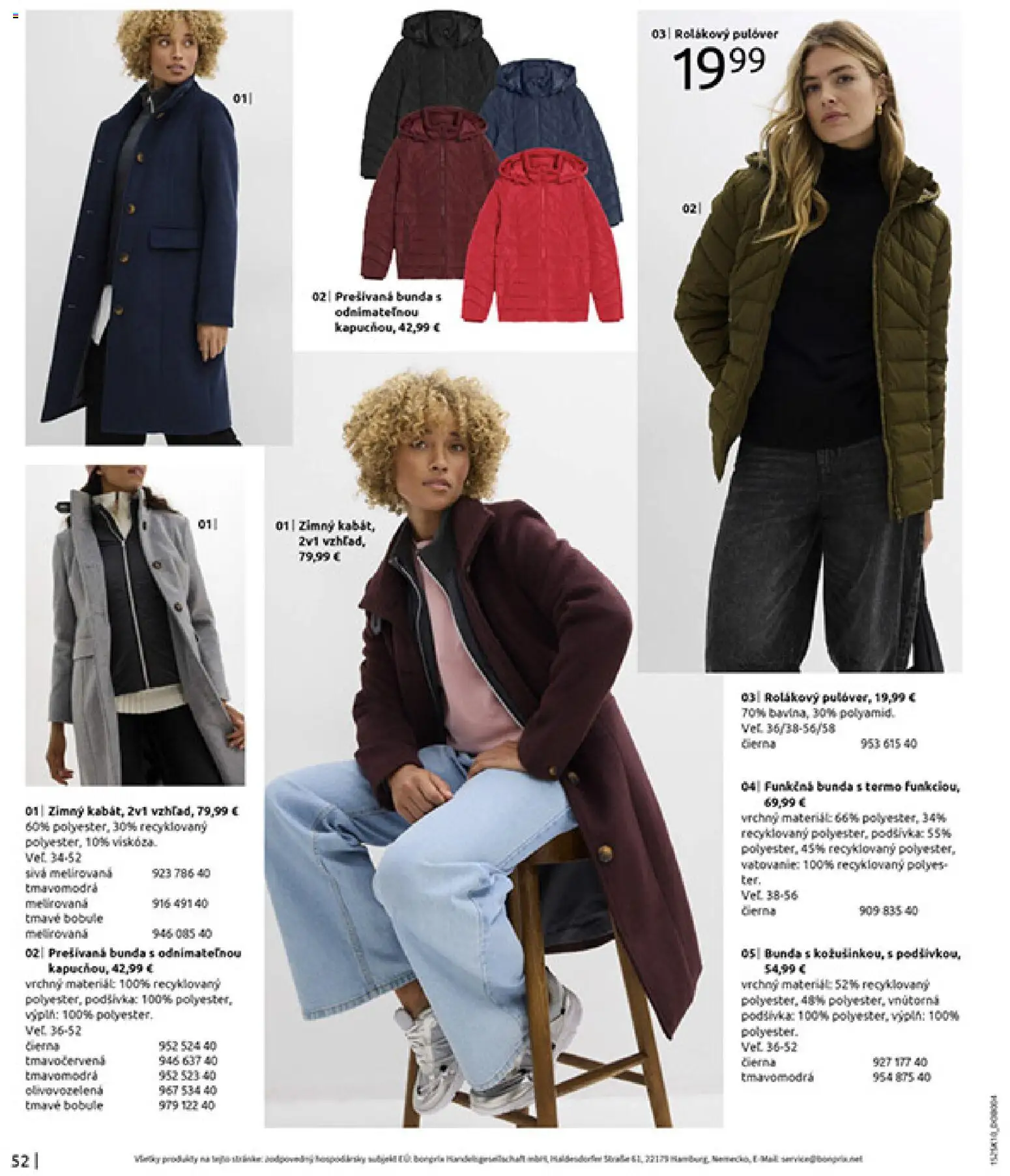 Nové Bonprix akcie – leták je platný od 01.11.2025 | Strana: 54 | Produkty: Bunda