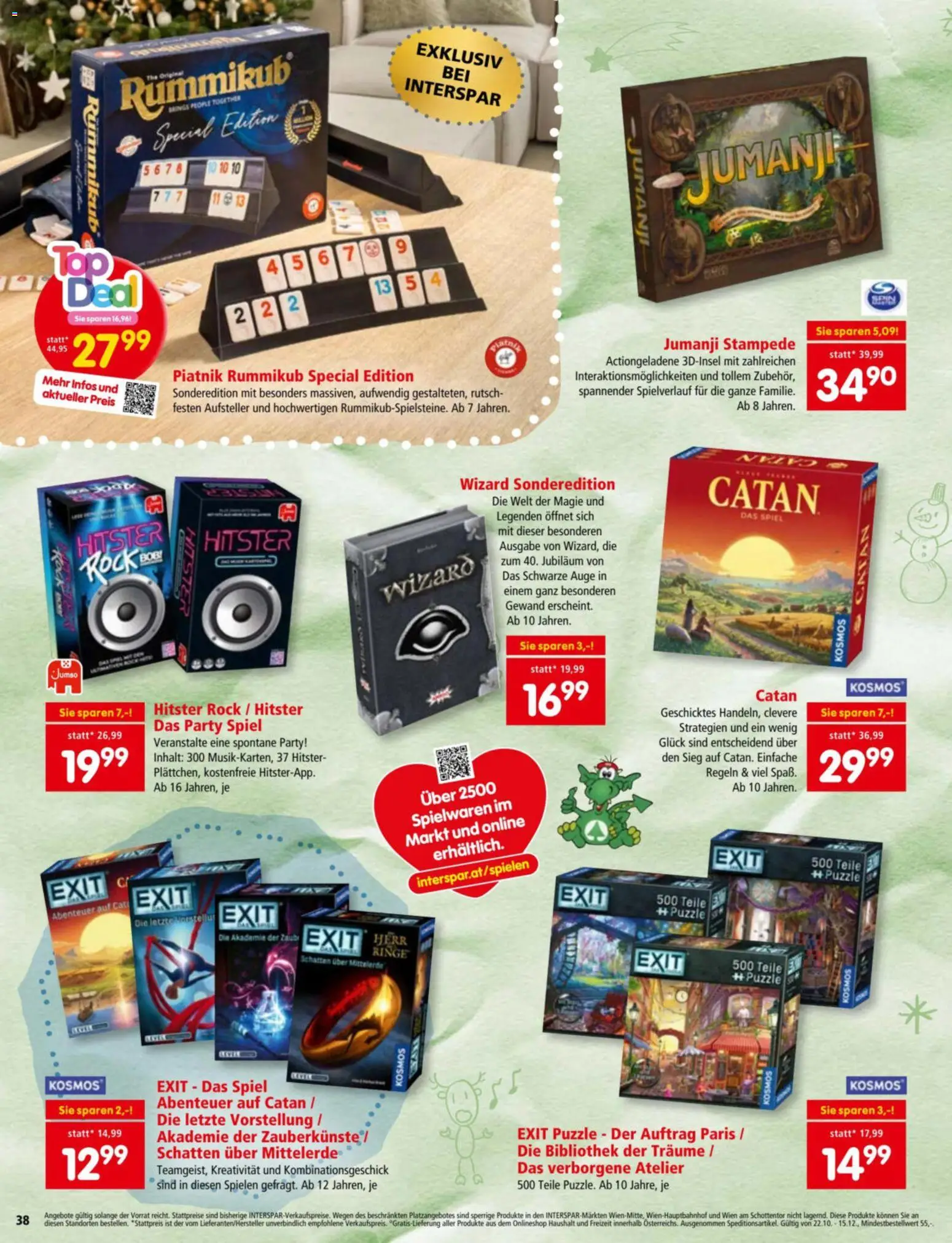 Interspar Spiele - Paradies gültig ab 30.10.2025 | Seite: 38 | Produkte: Rock, Spiel, Bibliothek